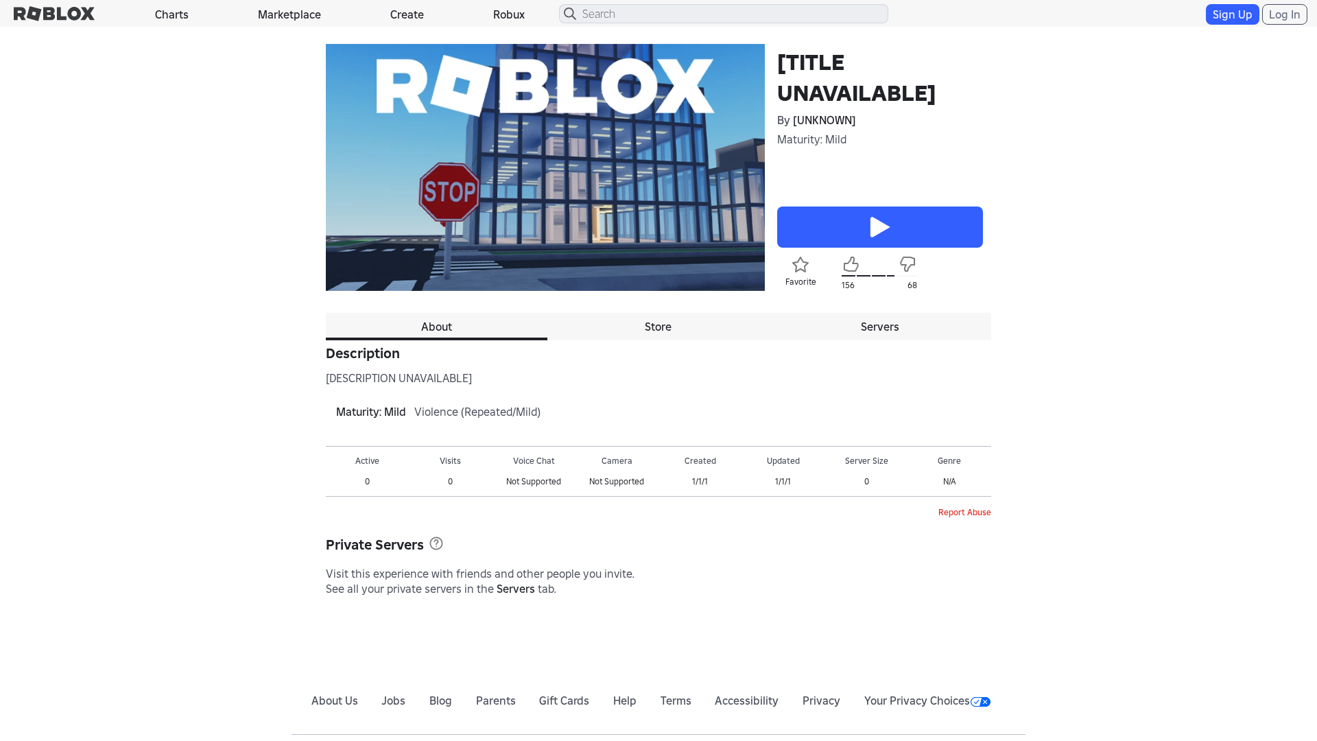 Screenshot of www.roblox.com.et