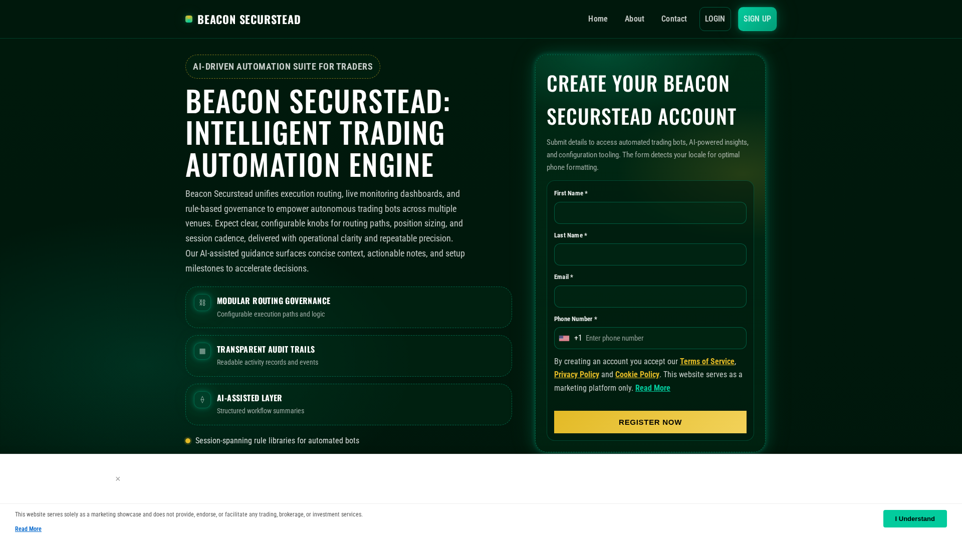 Screenshot of beaconsecurstead.shop