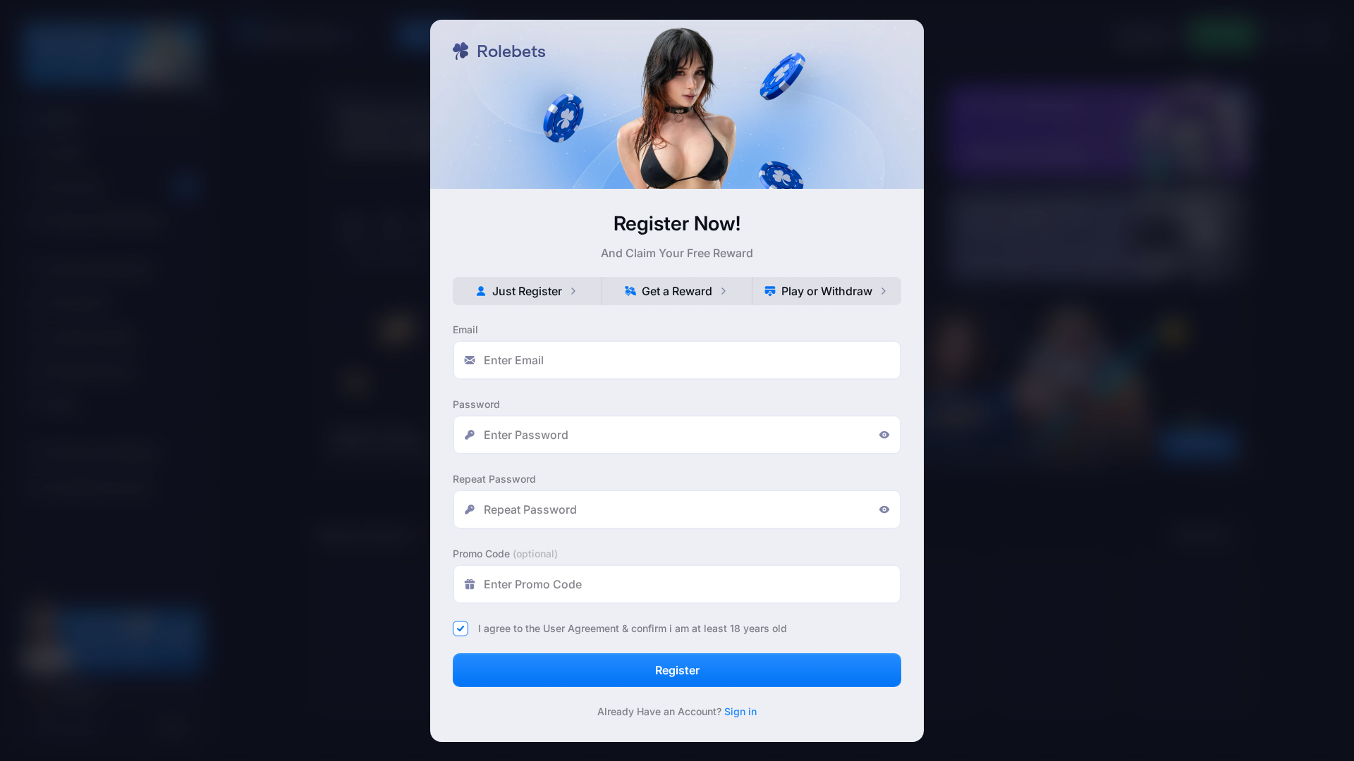 Screenshot of rolebets.com