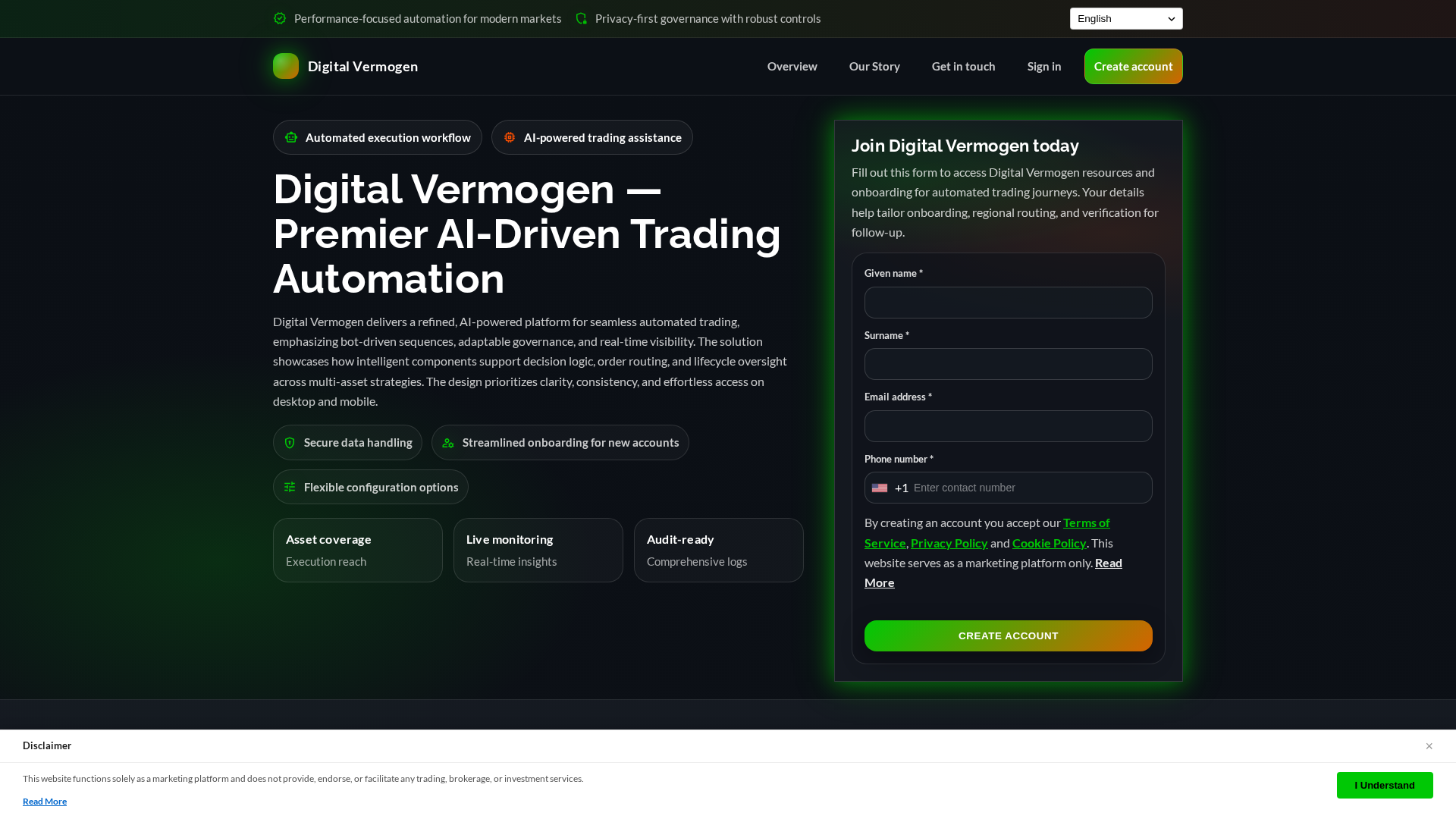 Screenshot of digitalvermogenengine.com