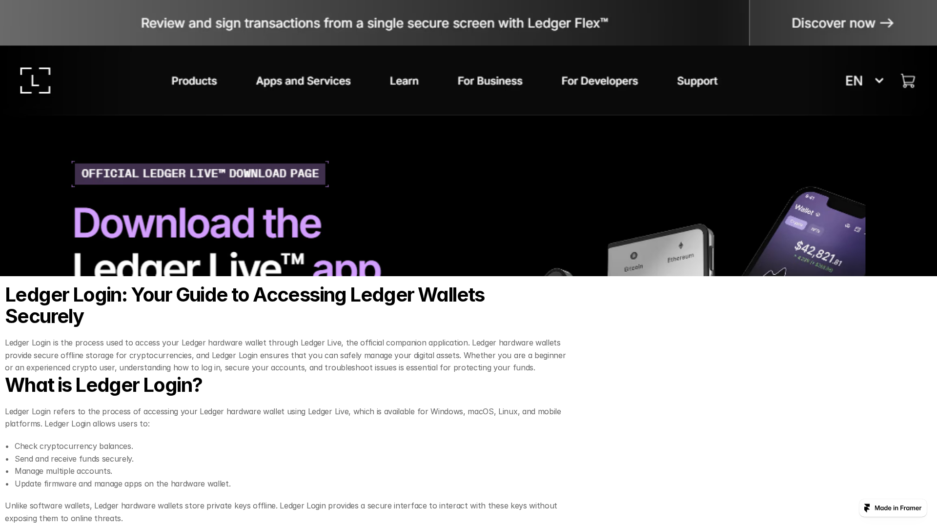 Screenshot of ledgorlogi.framer.media