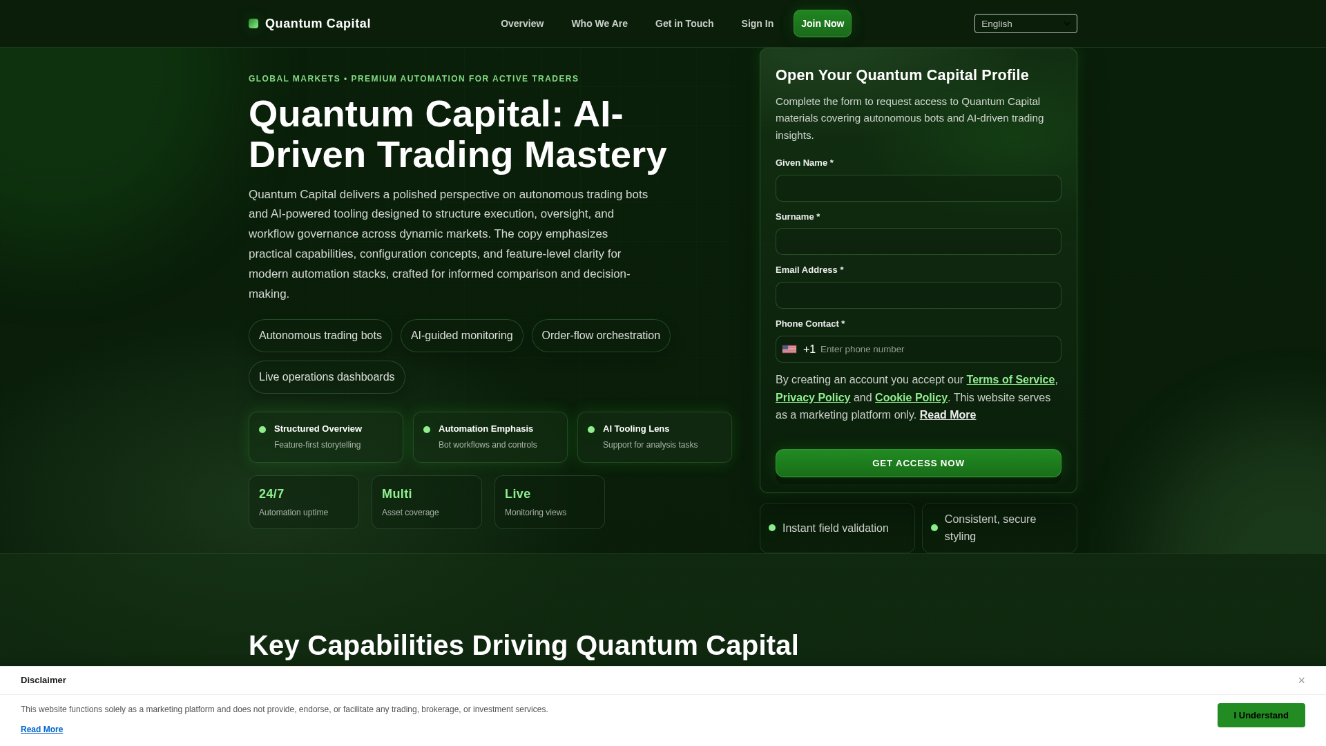 Screenshot of quantum-capital.digital