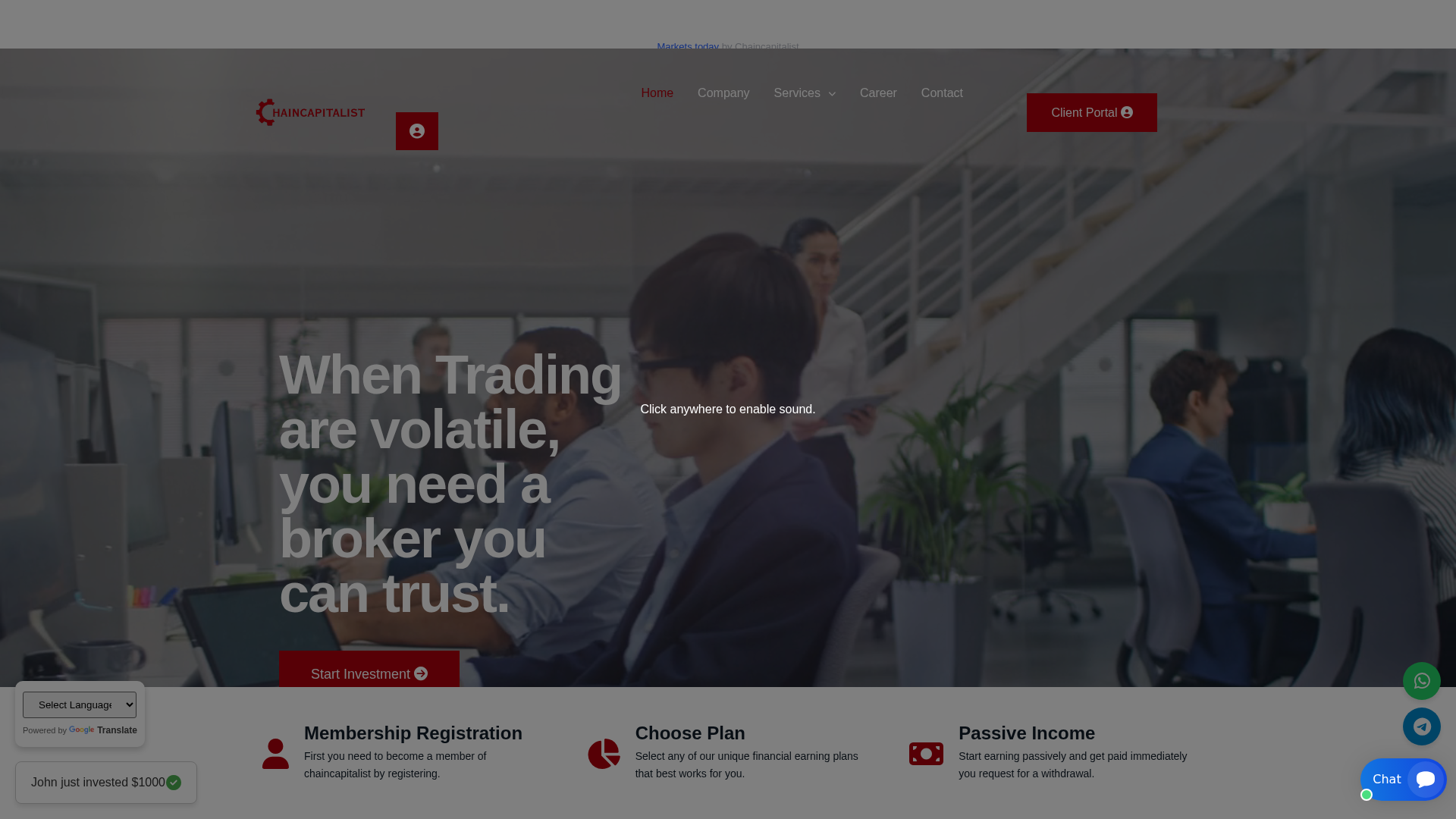 Screenshot of chaincapitalist.com
