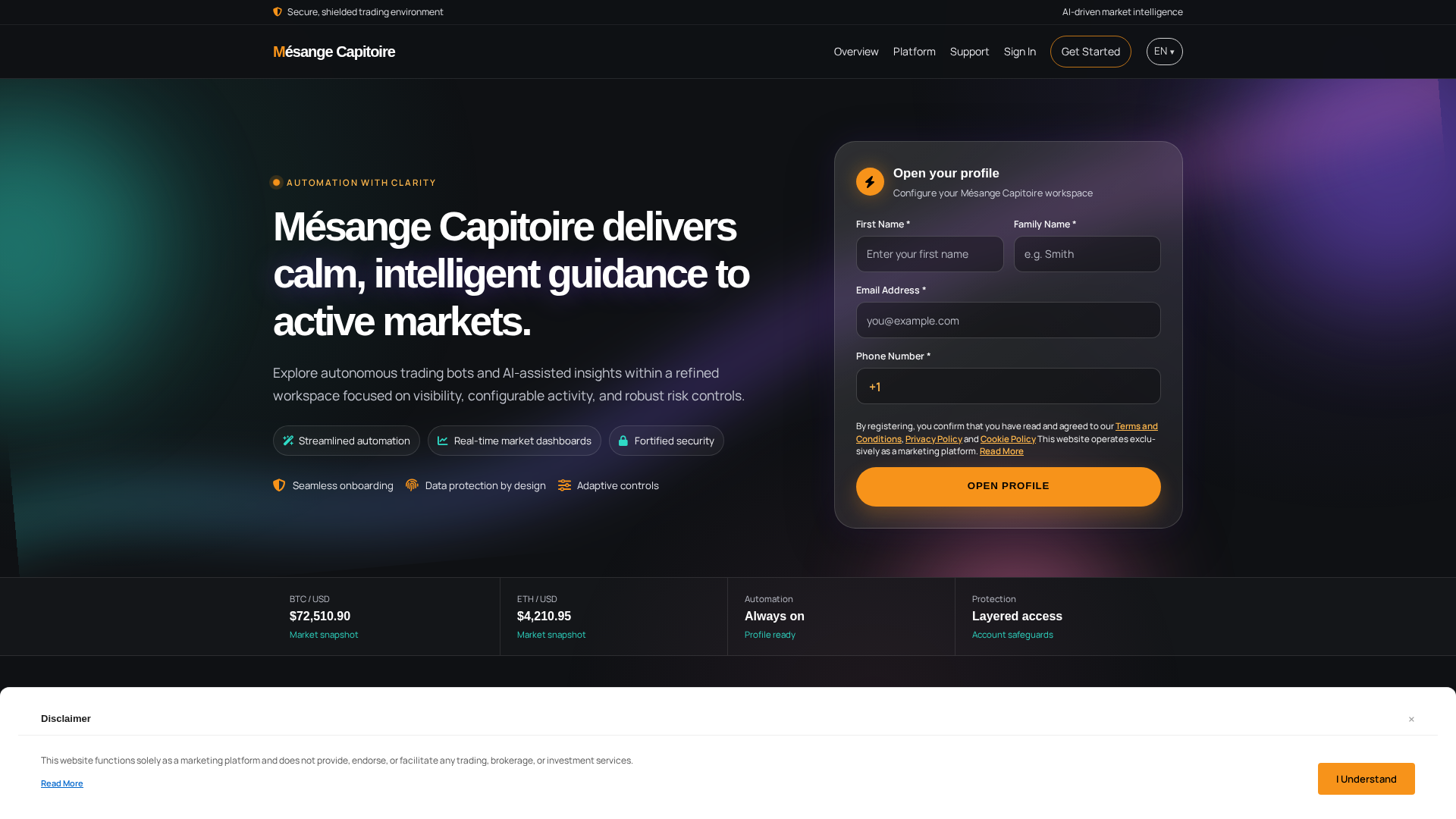 Screenshot of mesangecapitoire.digital