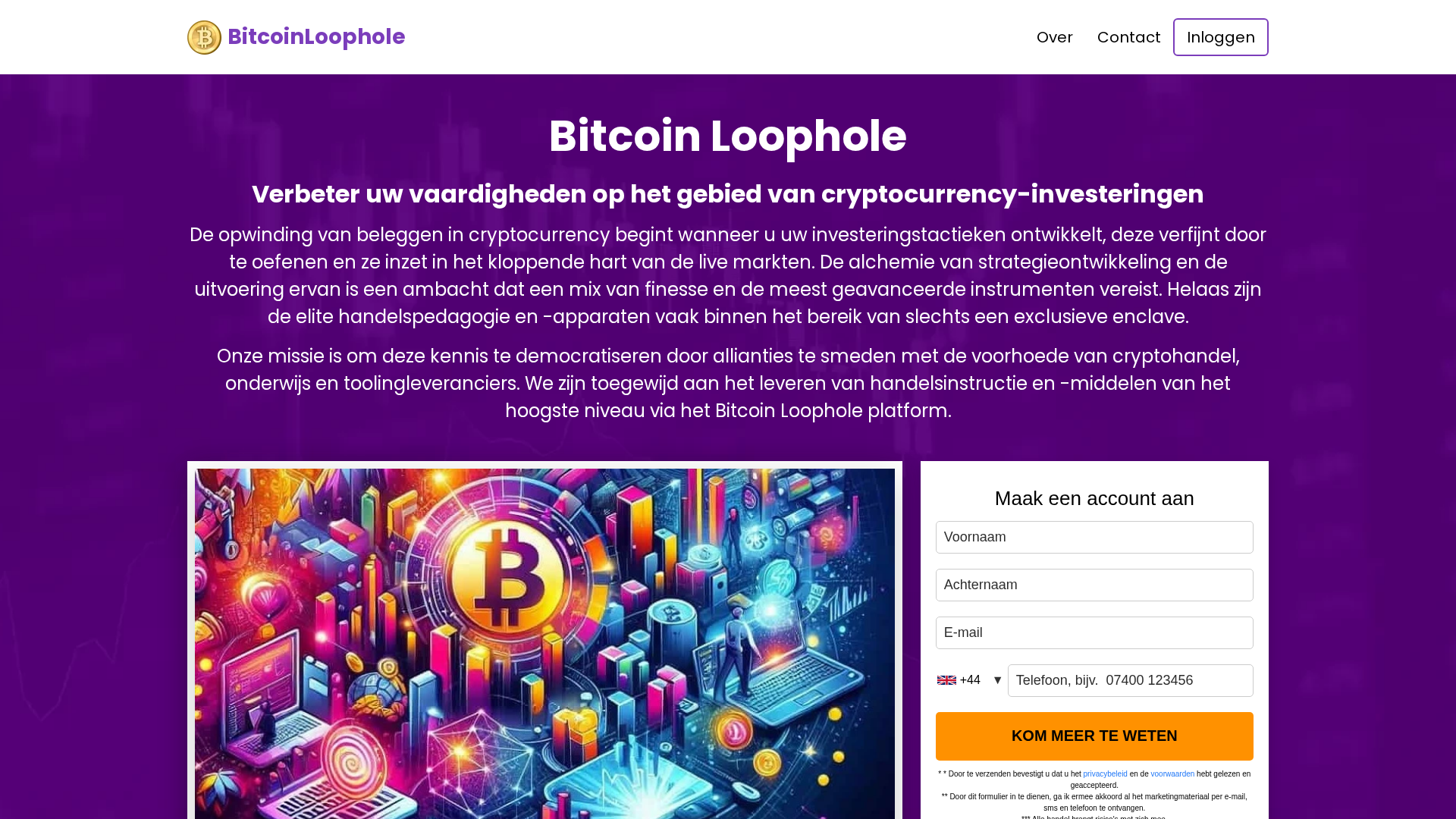 Screenshot of bitcoinloophole.nl