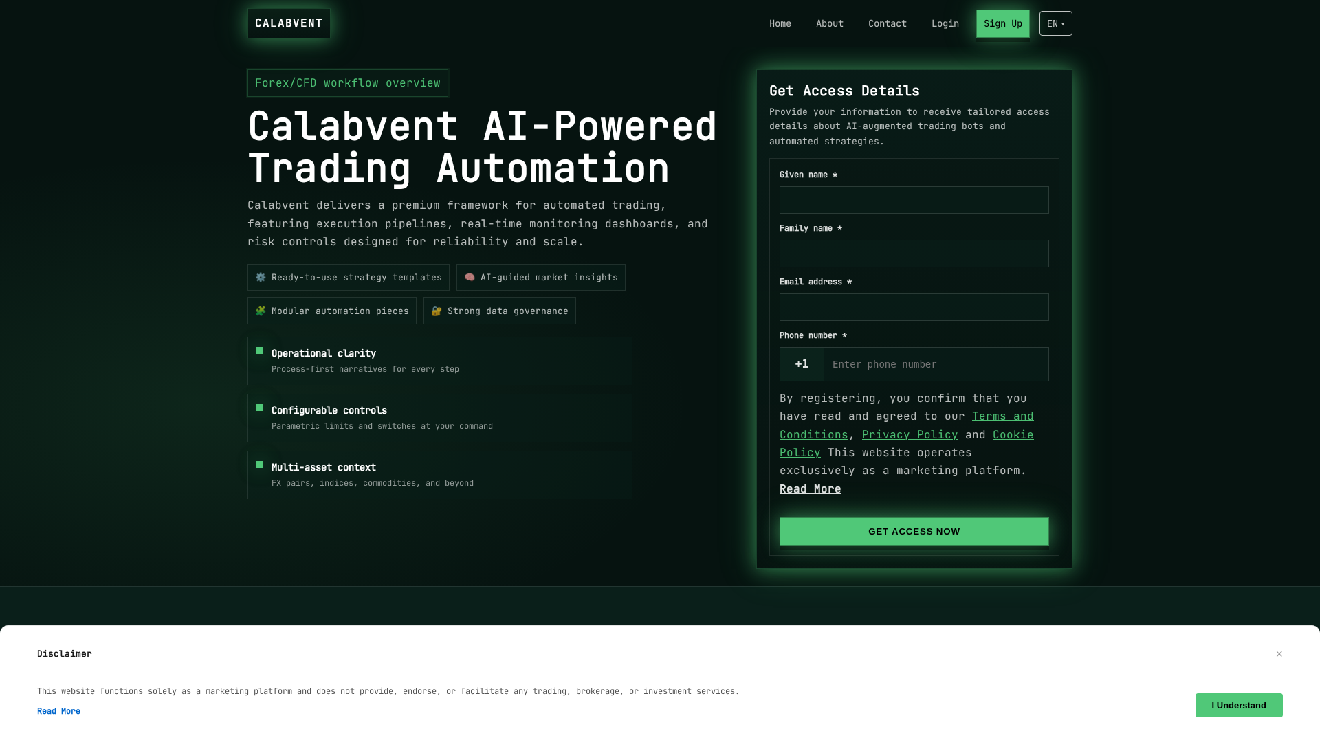 Screenshot of calabvent.pro