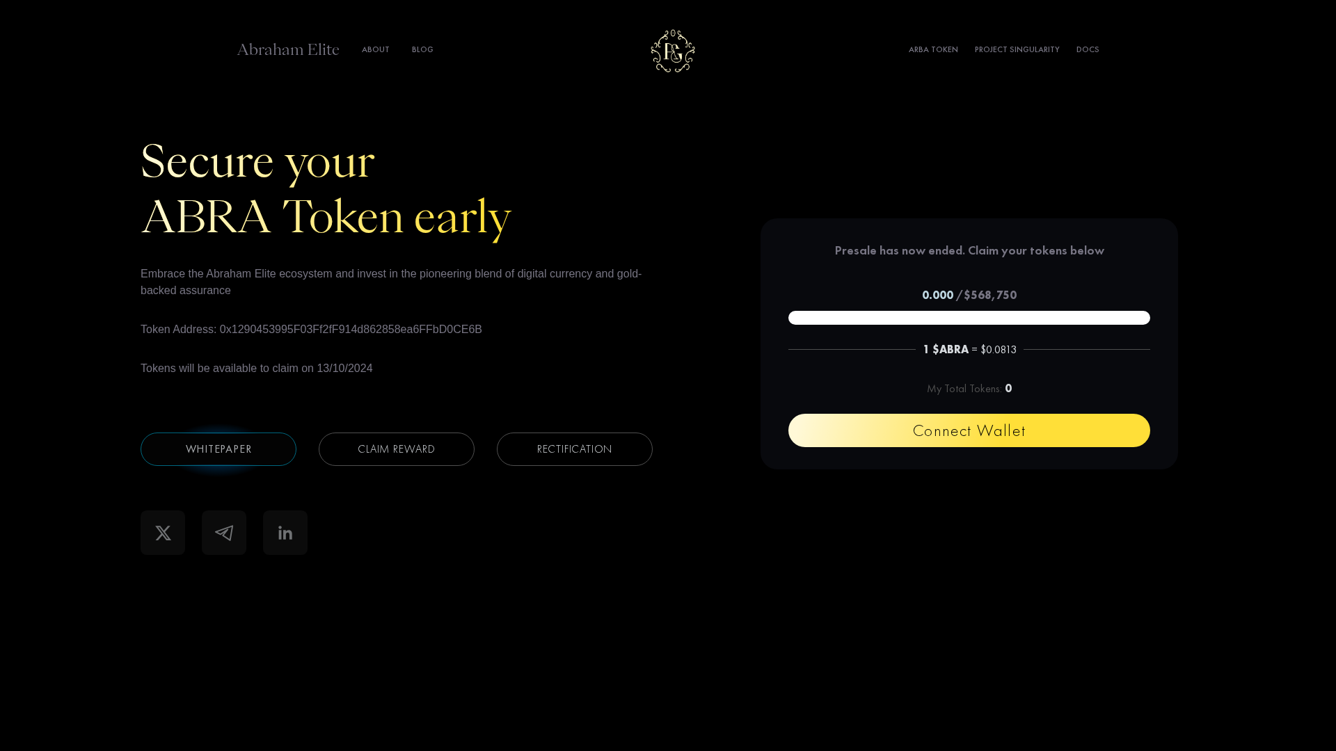 Screenshot of abrahamelitepresale.pages.dev