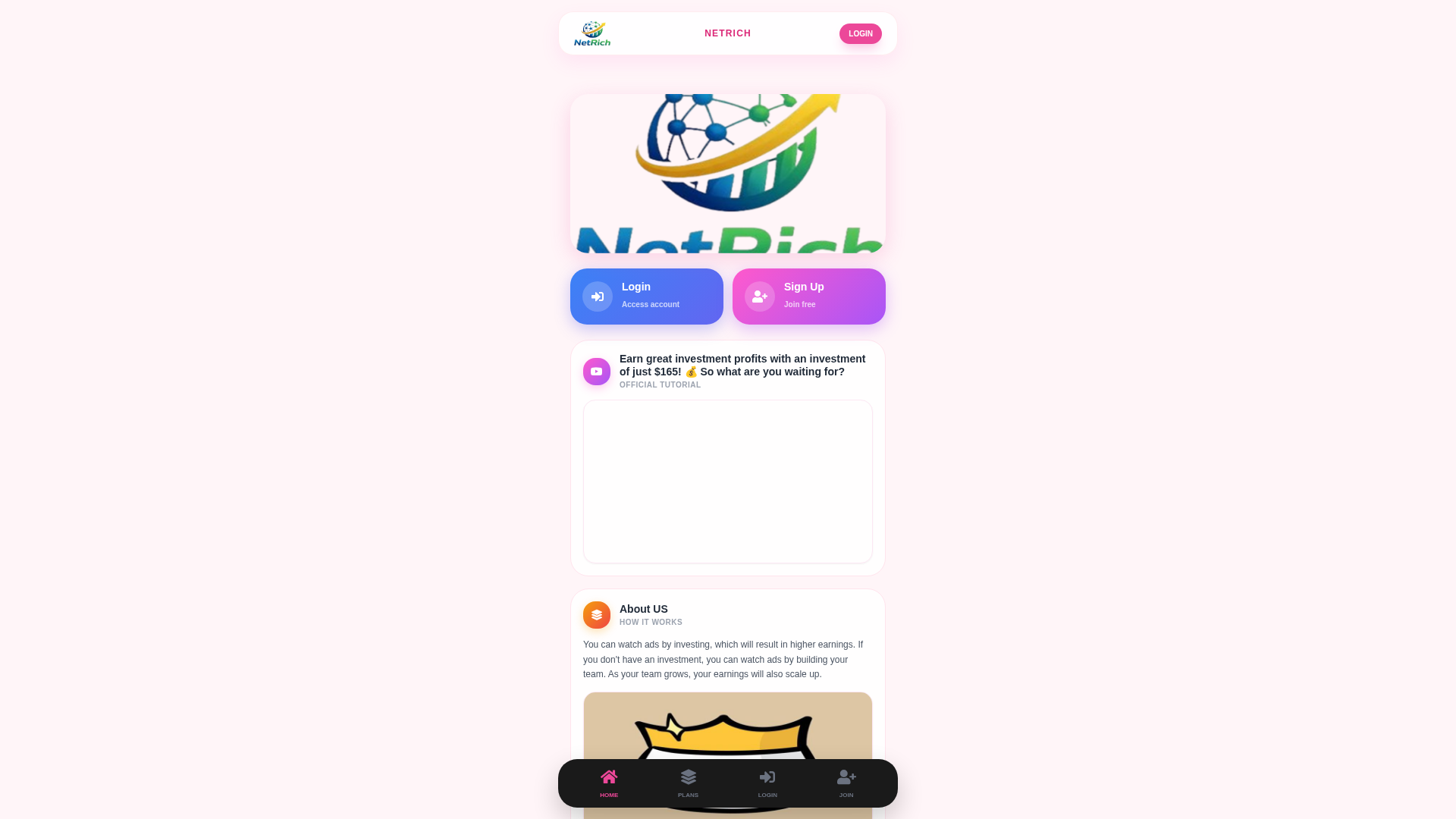Screenshot of netrich.network