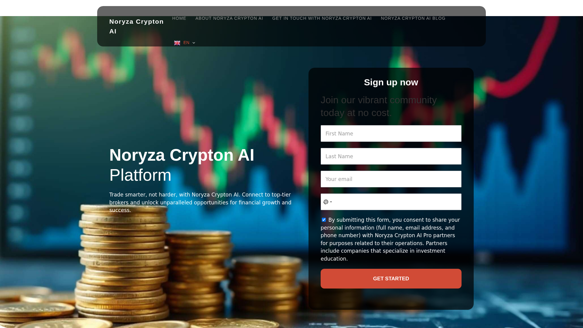 Screenshot of noryzacryptonai.net