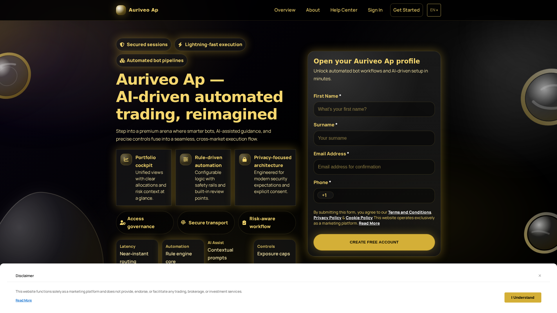 Screenshot of auriveoap.digital