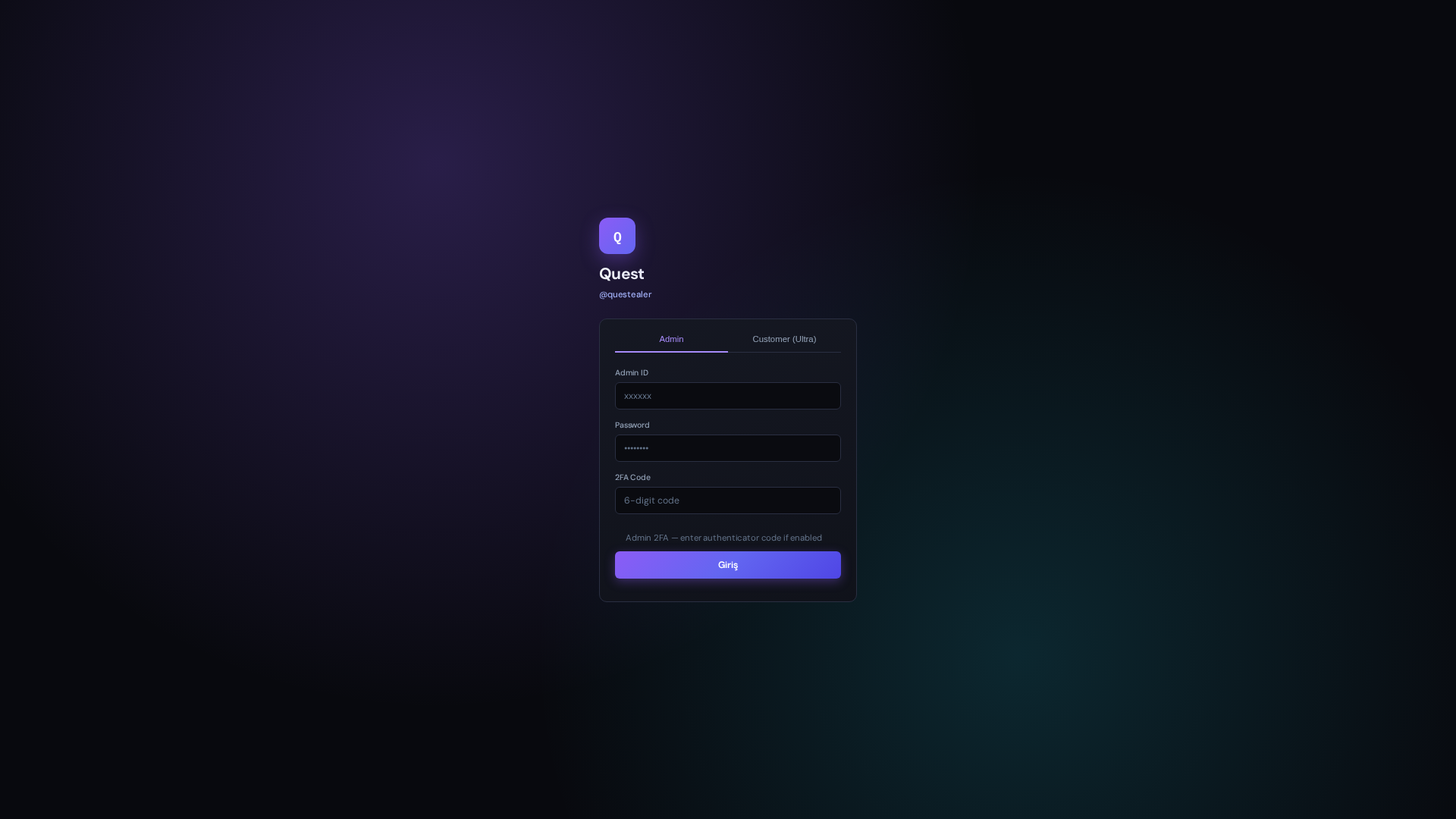 Screenshot of questealer.world