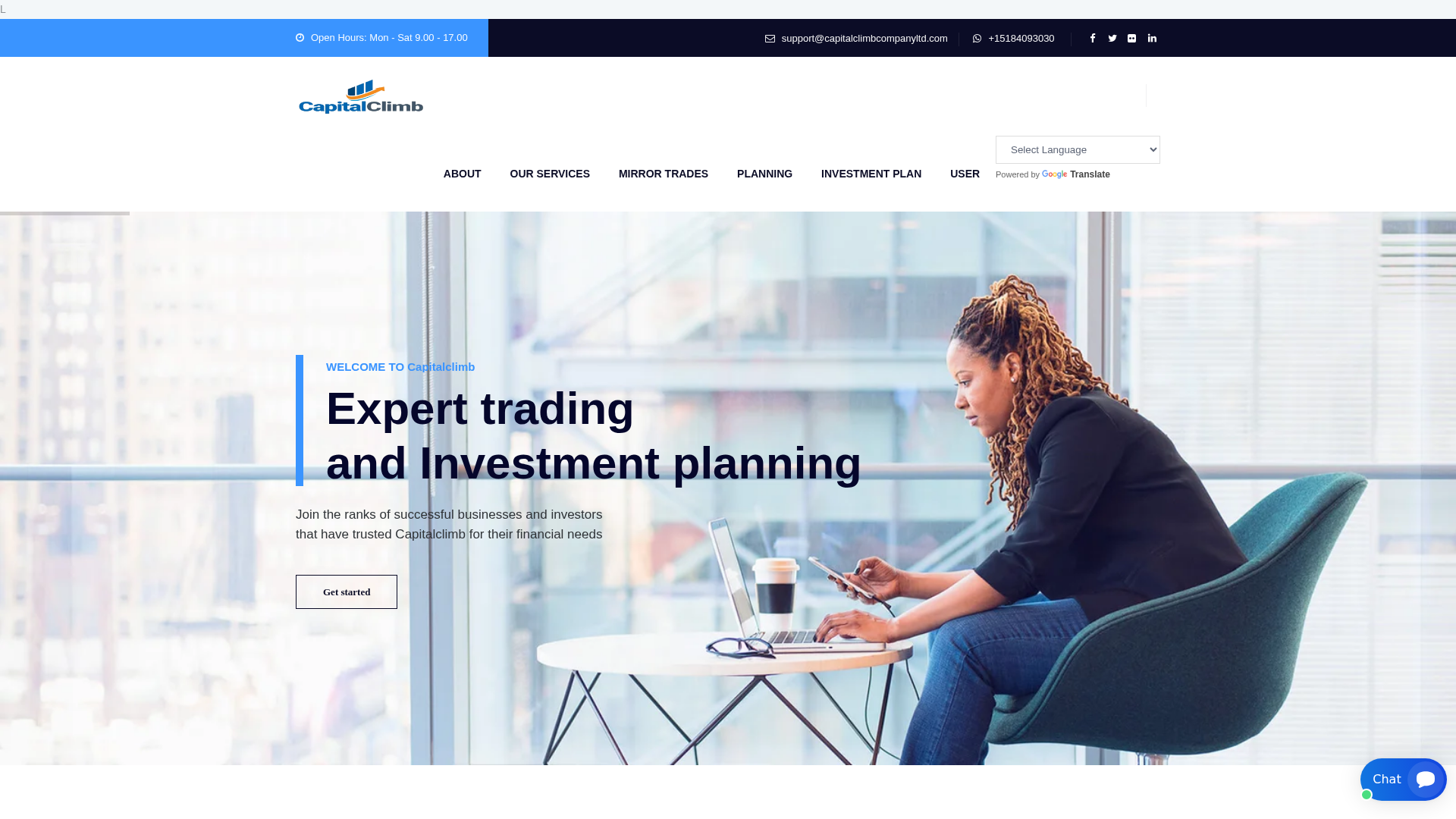 Screenshot of capitalclimbcompanyltd.com