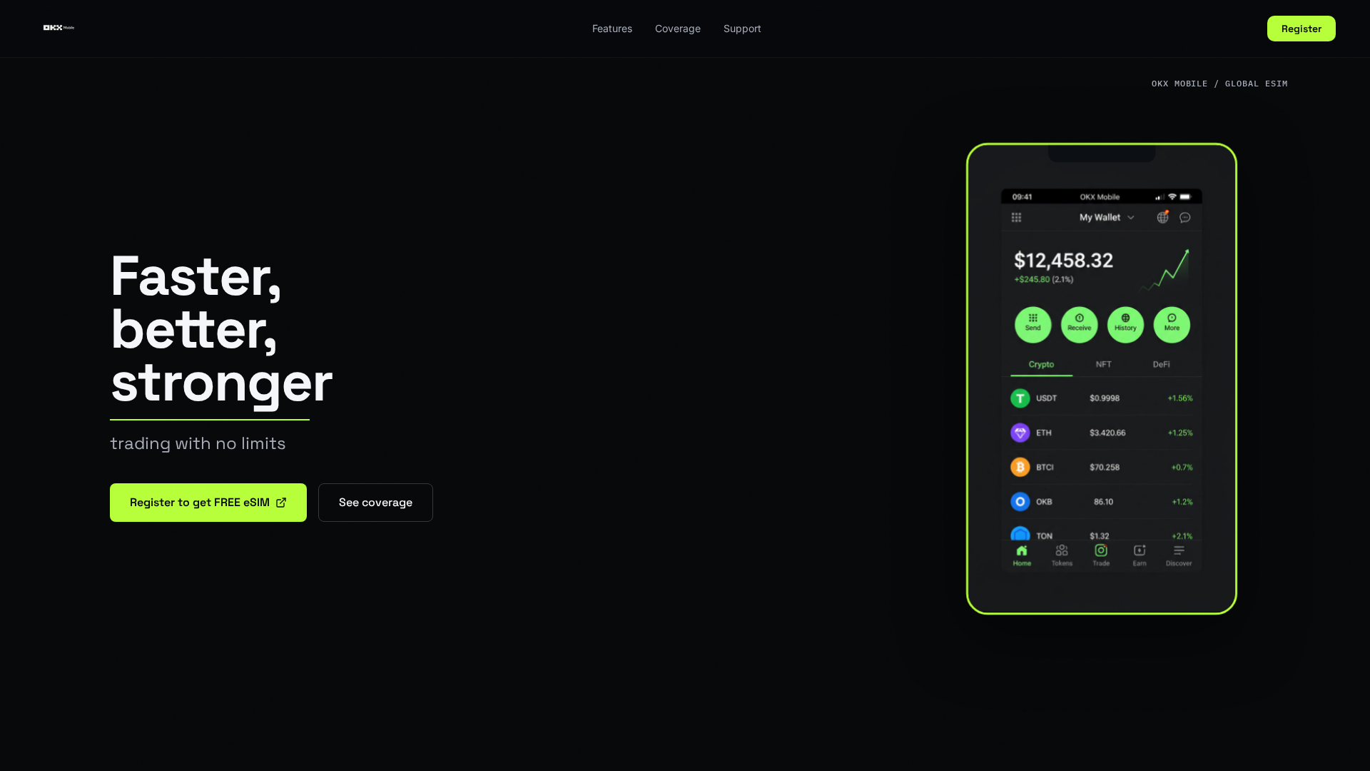 Screenshot of okxmobile.com