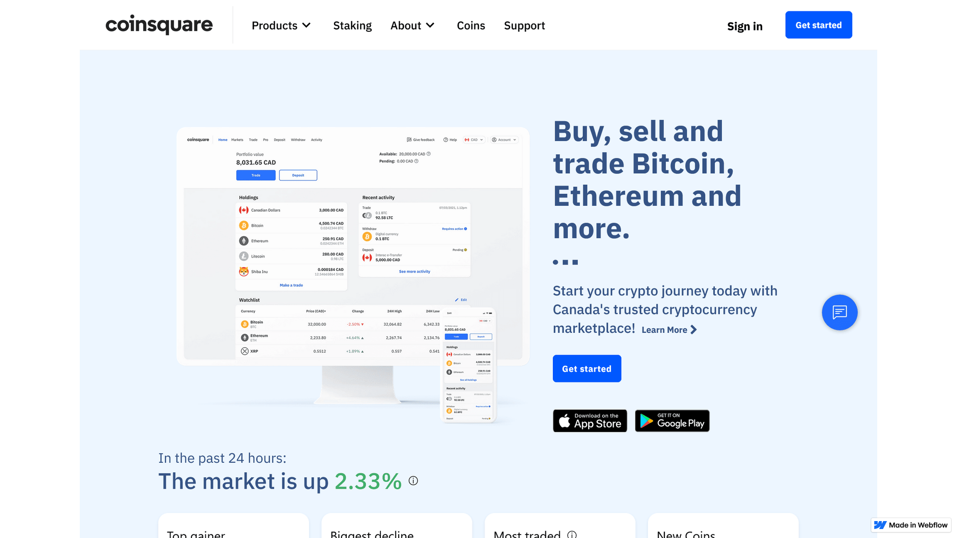 Screenshot of signin-coinssquare----secure.webflow.io