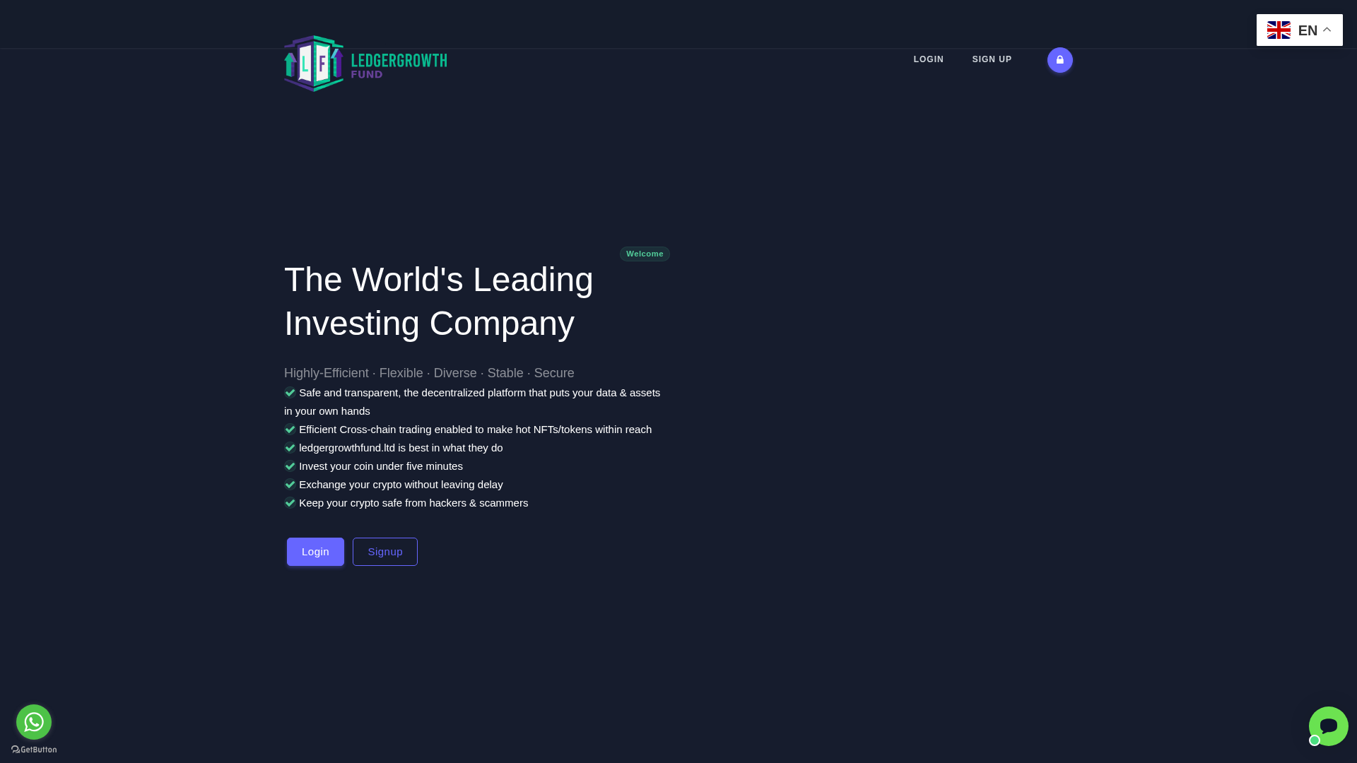 Screenshot of ledgergrowthfund.ltd