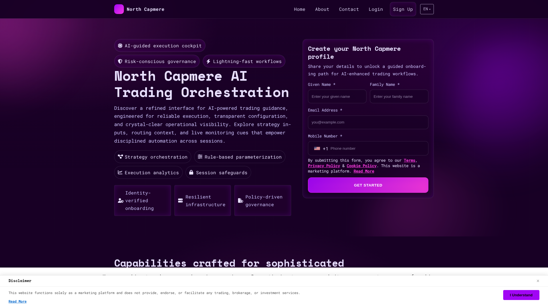 Screenshot of northcapmere.digital