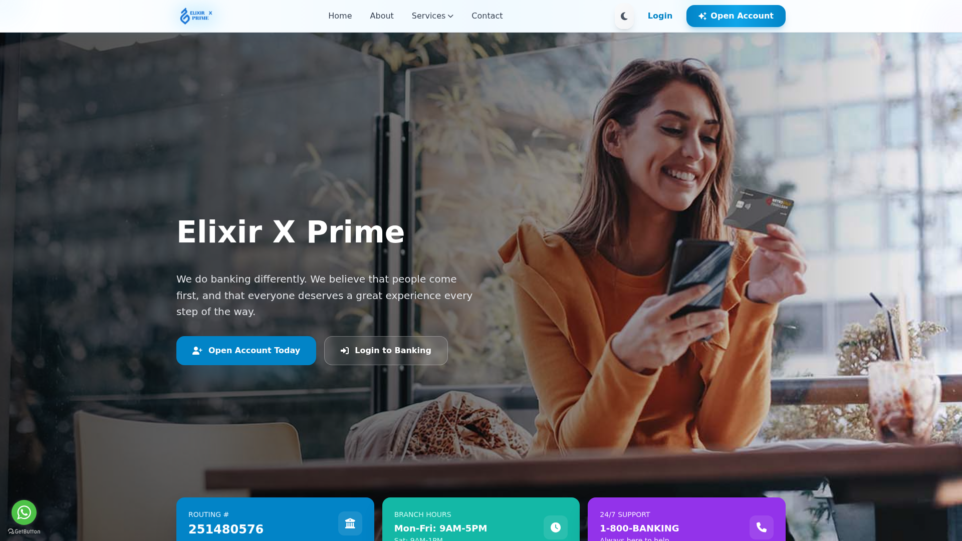 Screenshot of elixirxprime.com