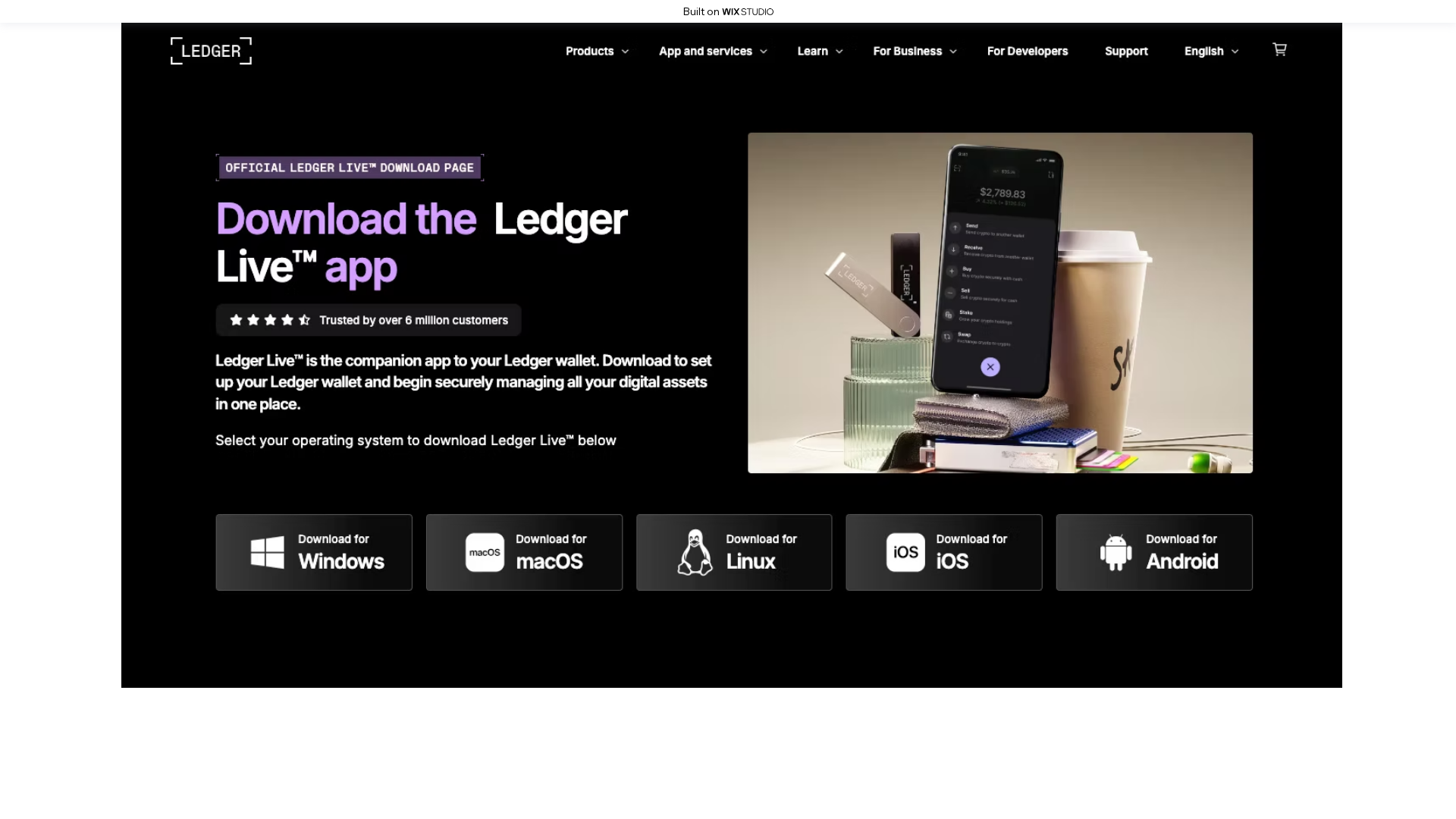 Screenshot of starting-livedesktop.wixstudio.com