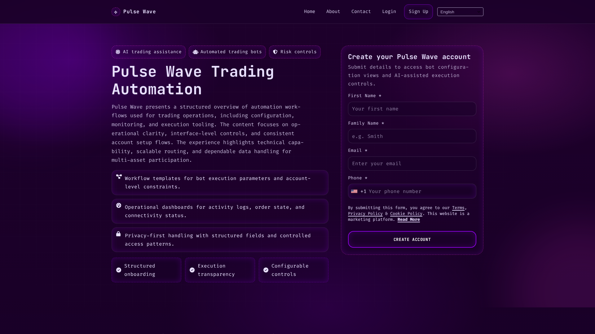 Screenshot of pulse-wave-tech.com
