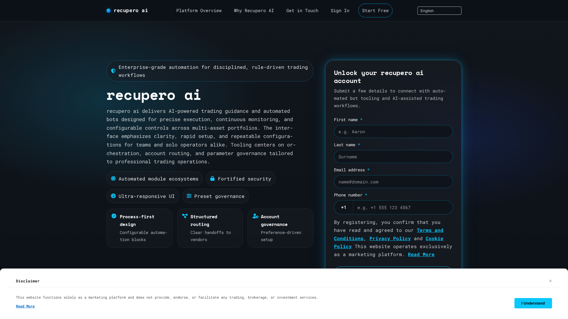 Screenshot of recuperoai.click