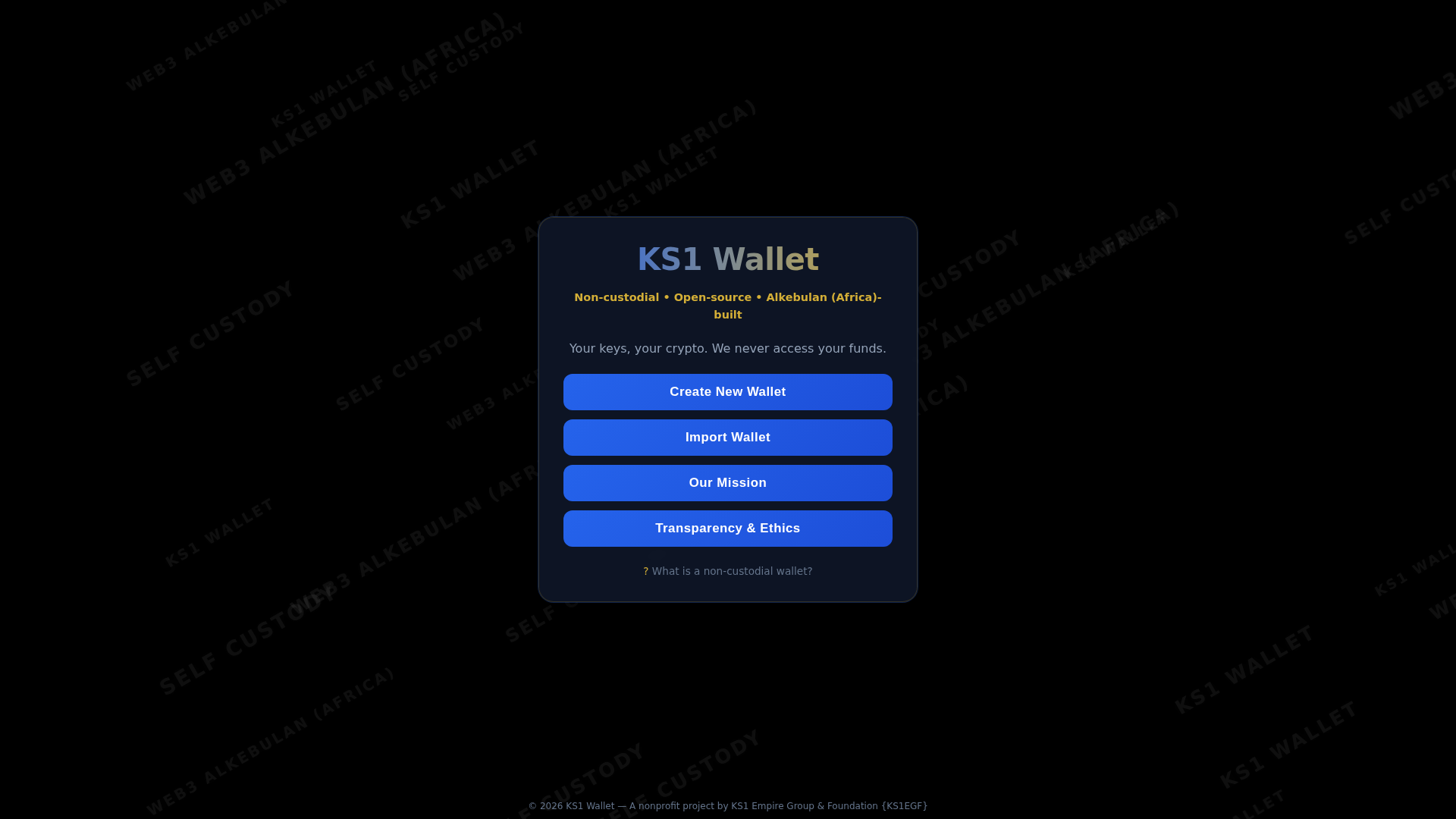 Screenshot of ks1-wallet.pages.dev