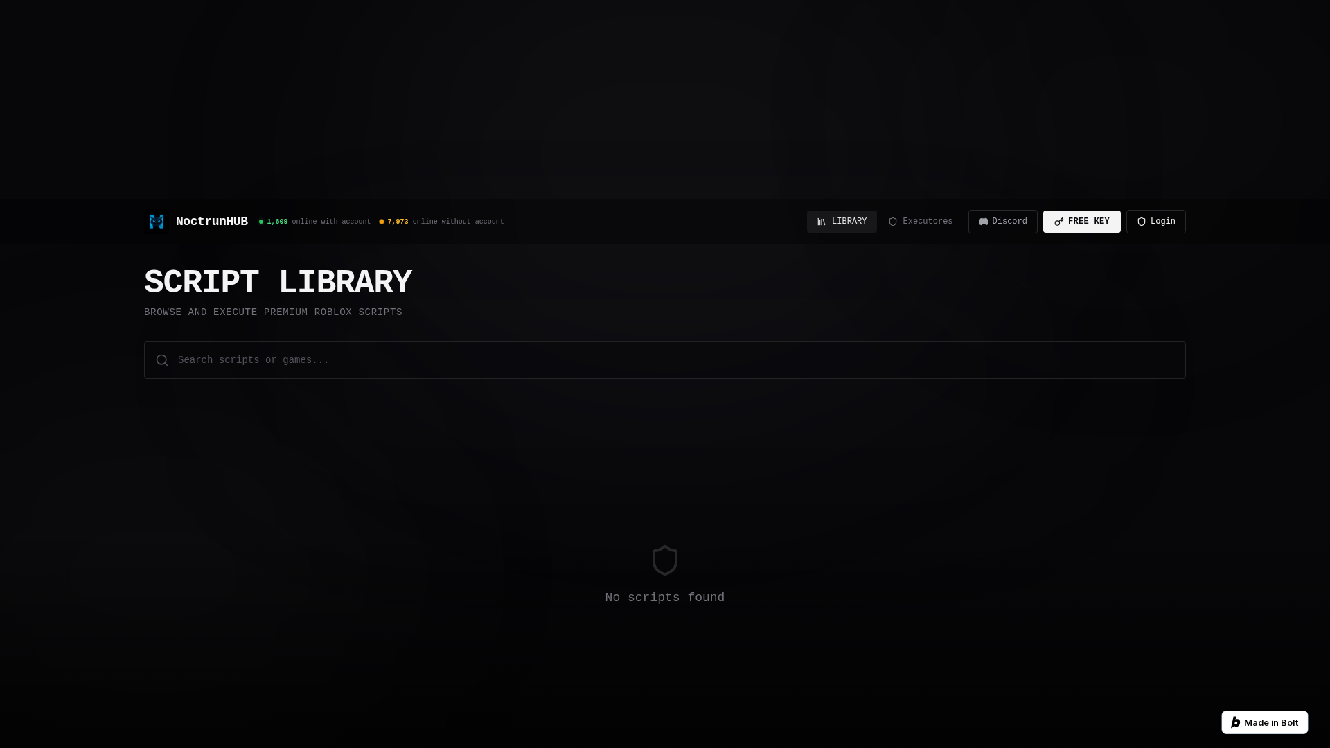 Screenshot of noctrunhub.xyz