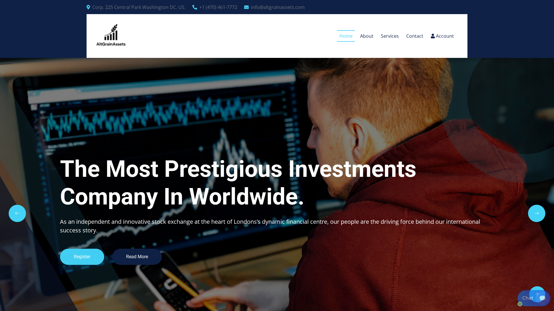 Screenshot of altgrainassets.com