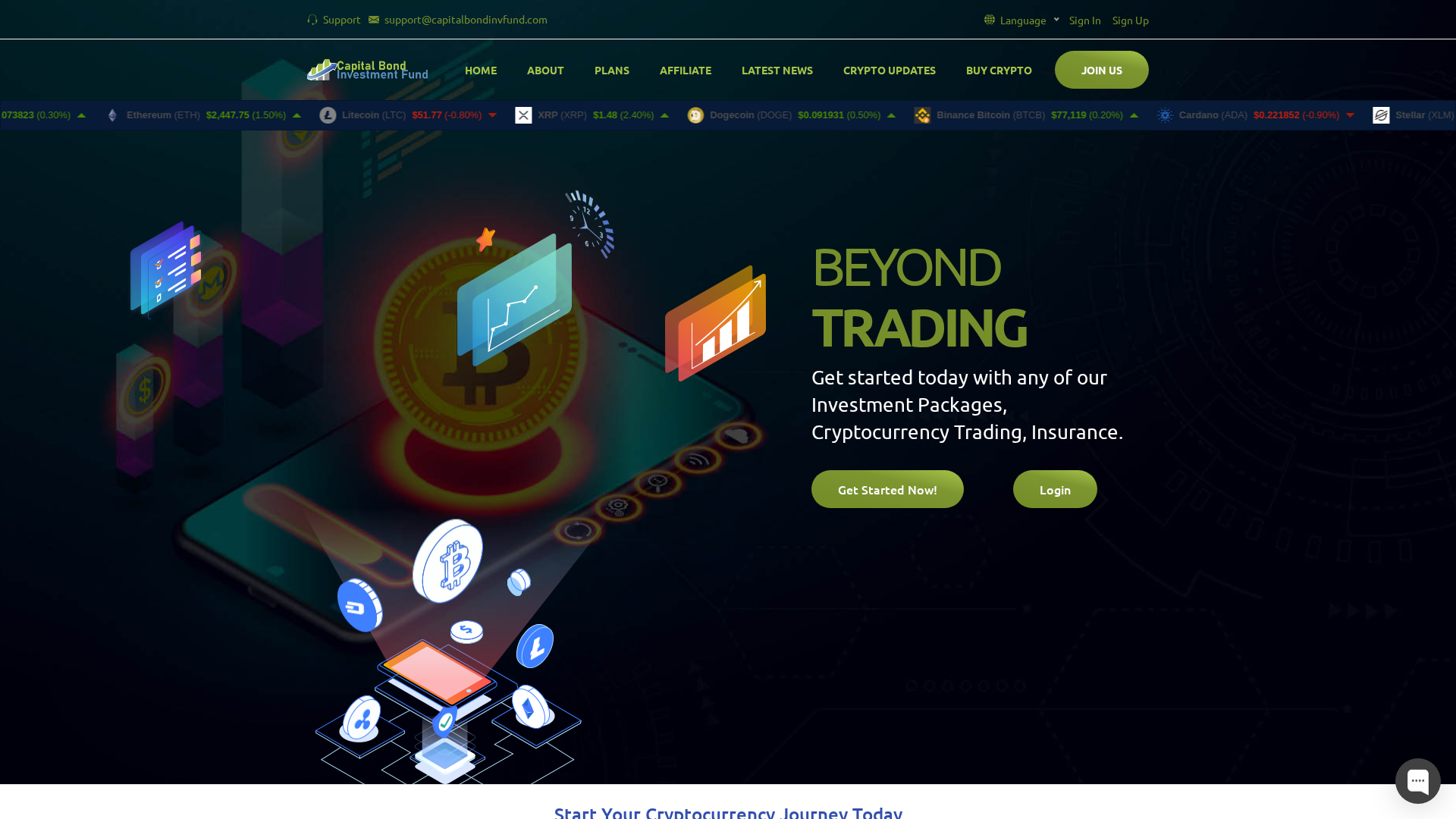 Screenshot of capitalbondinvfund.com