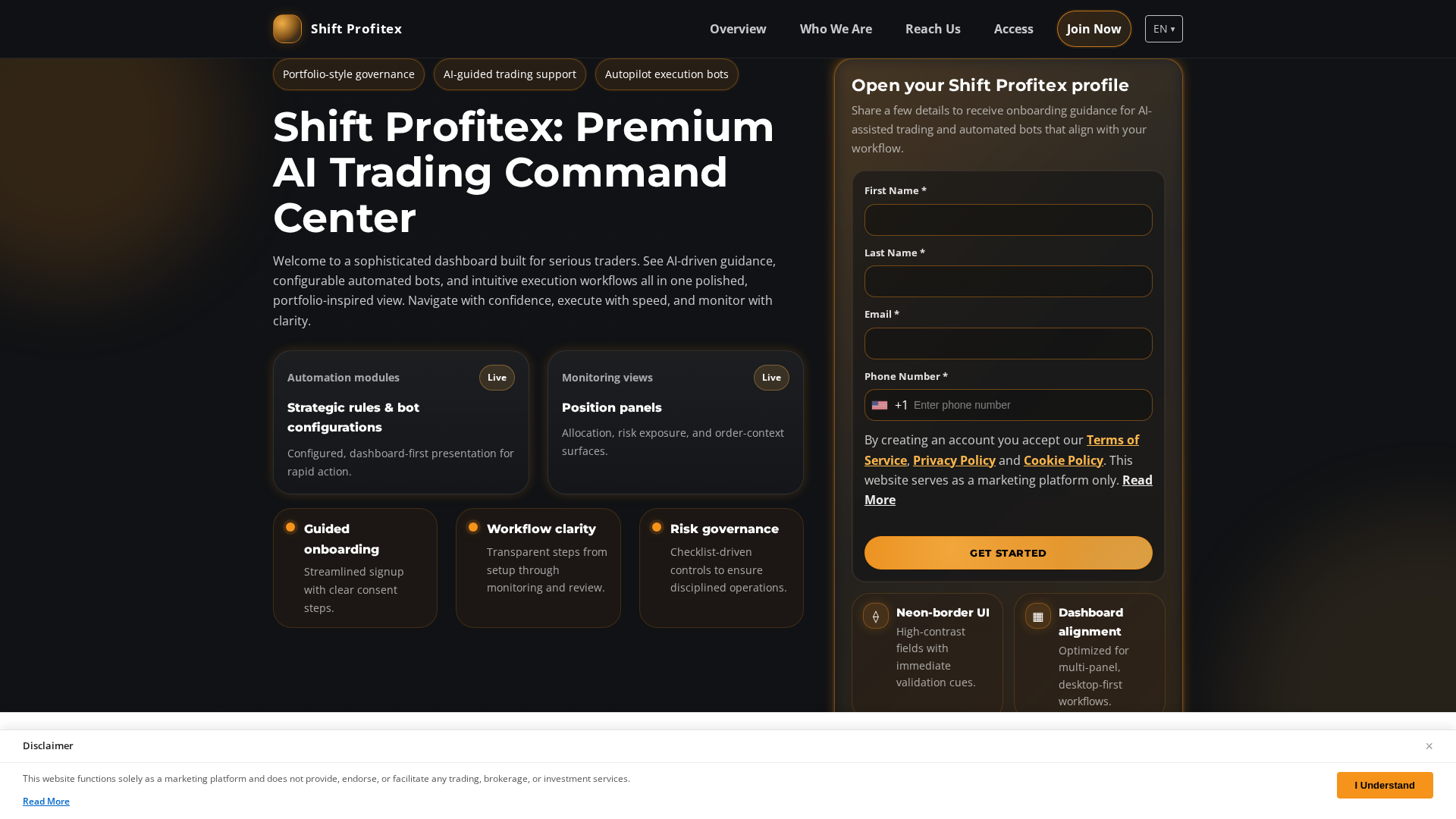 Screenshot of shift-profitex.pro