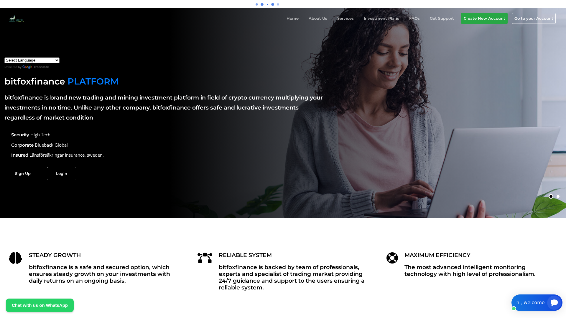 Screenshot of bitfox-f-inc.biz