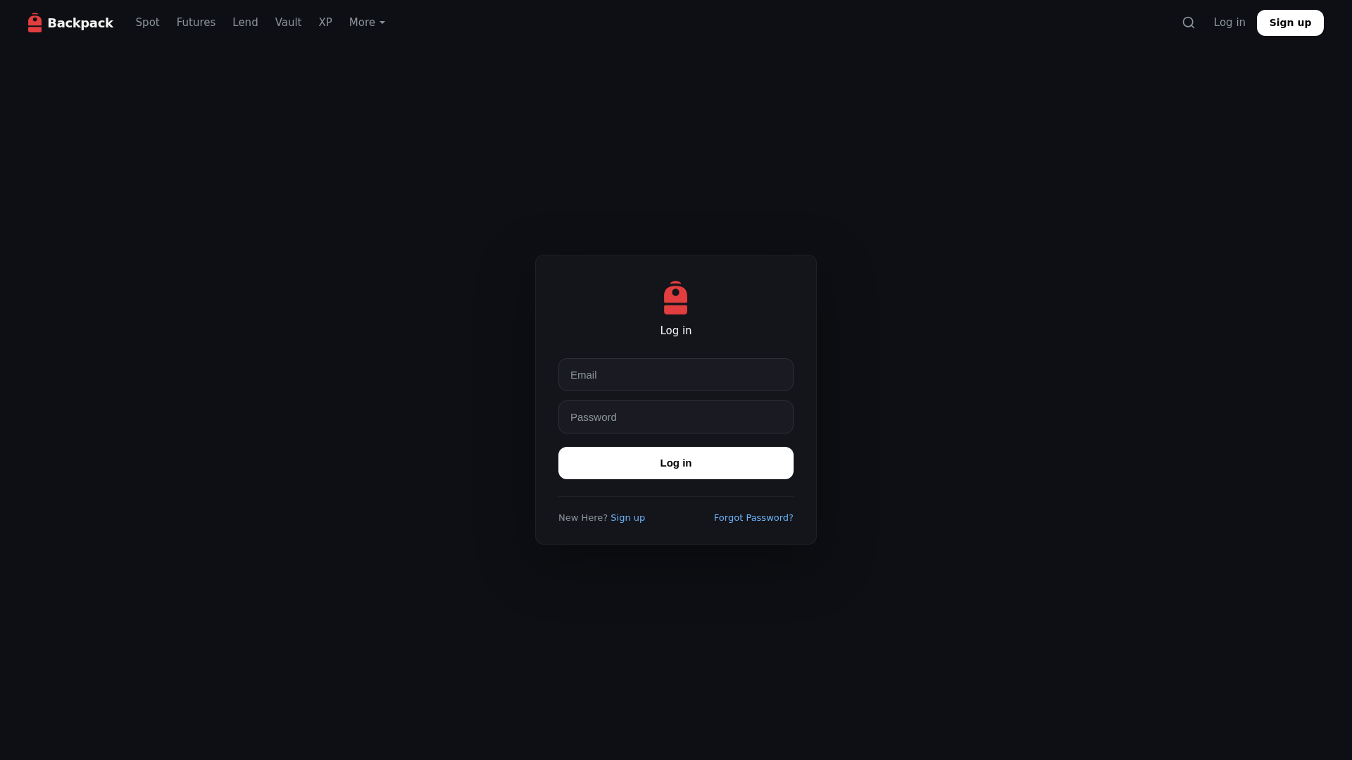 Screenshot of login-backpack-exchange.com