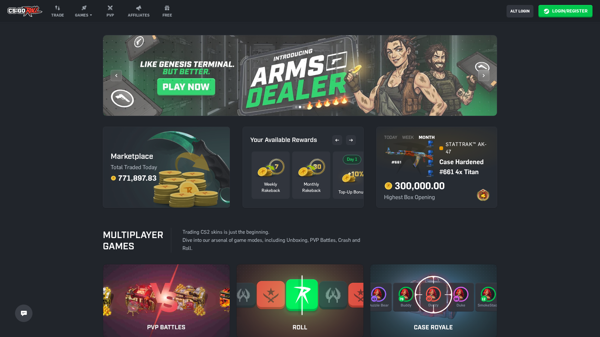 Screenshot of csgorolis.com