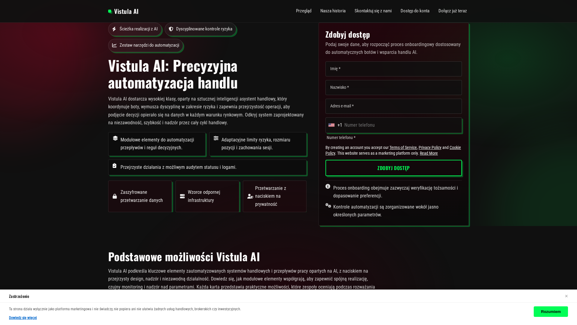 Screenshot of vistula-ai.pro