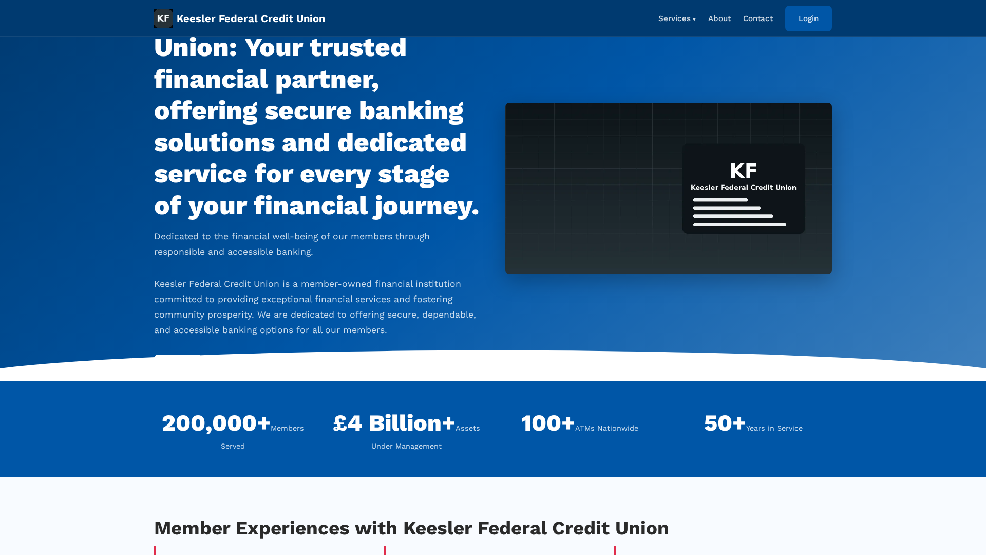 Screenshot of kfcu.co.com