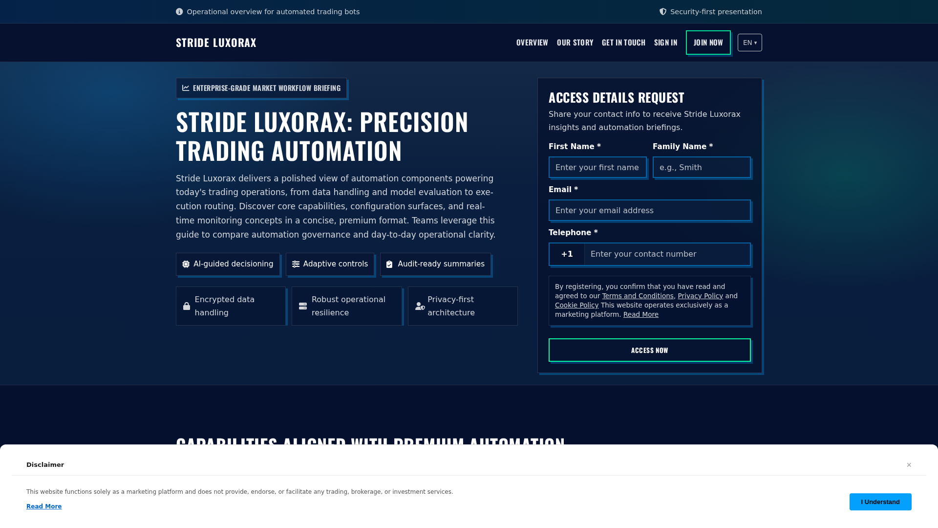 Screenshot of strideluxorax.digital