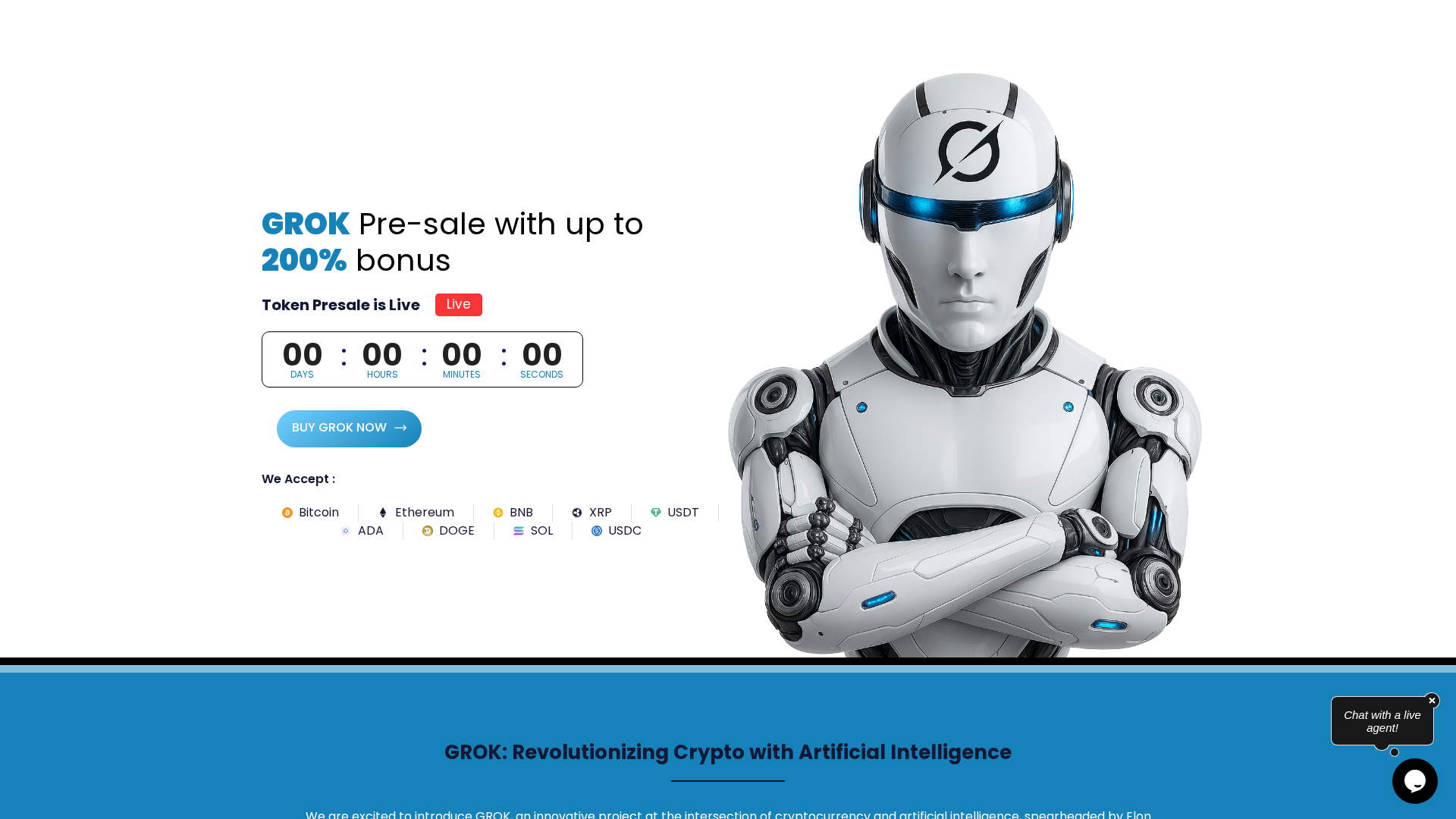 Screenshot of mygrok-network.com