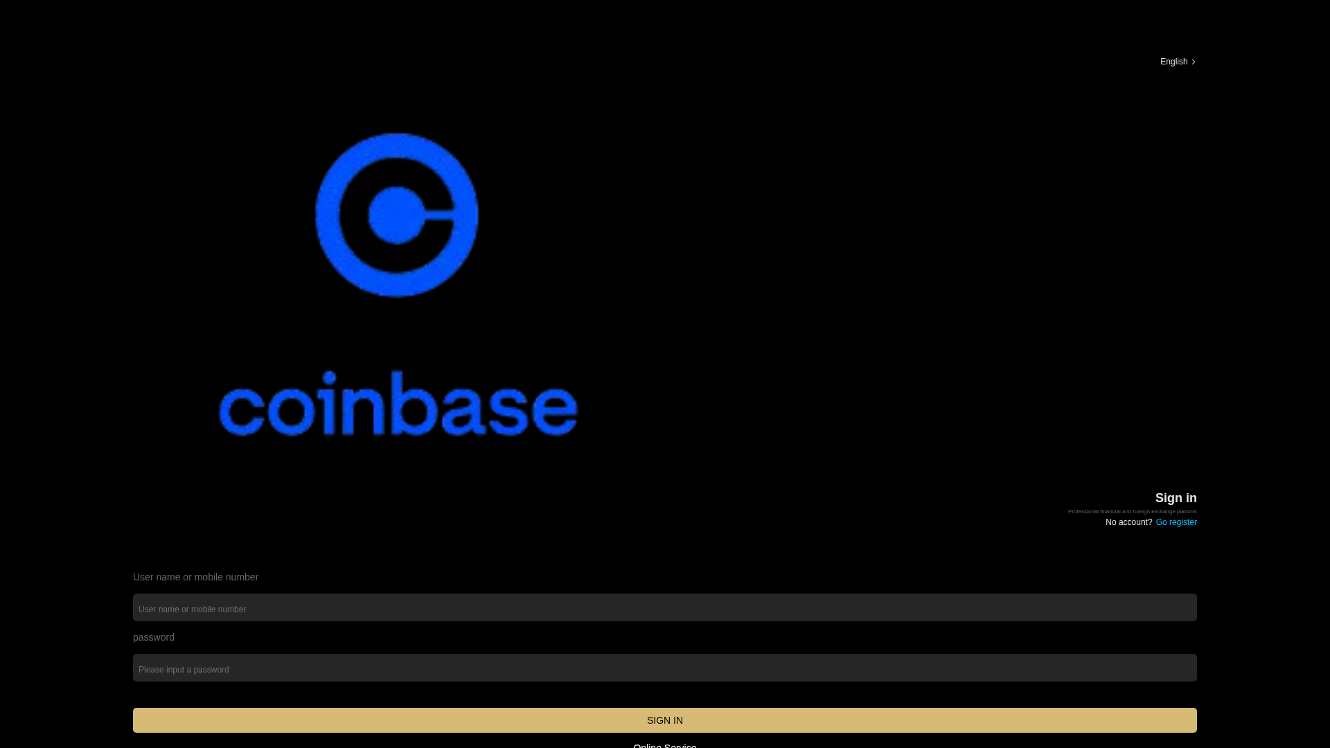Screenshot of coinbase11.cc