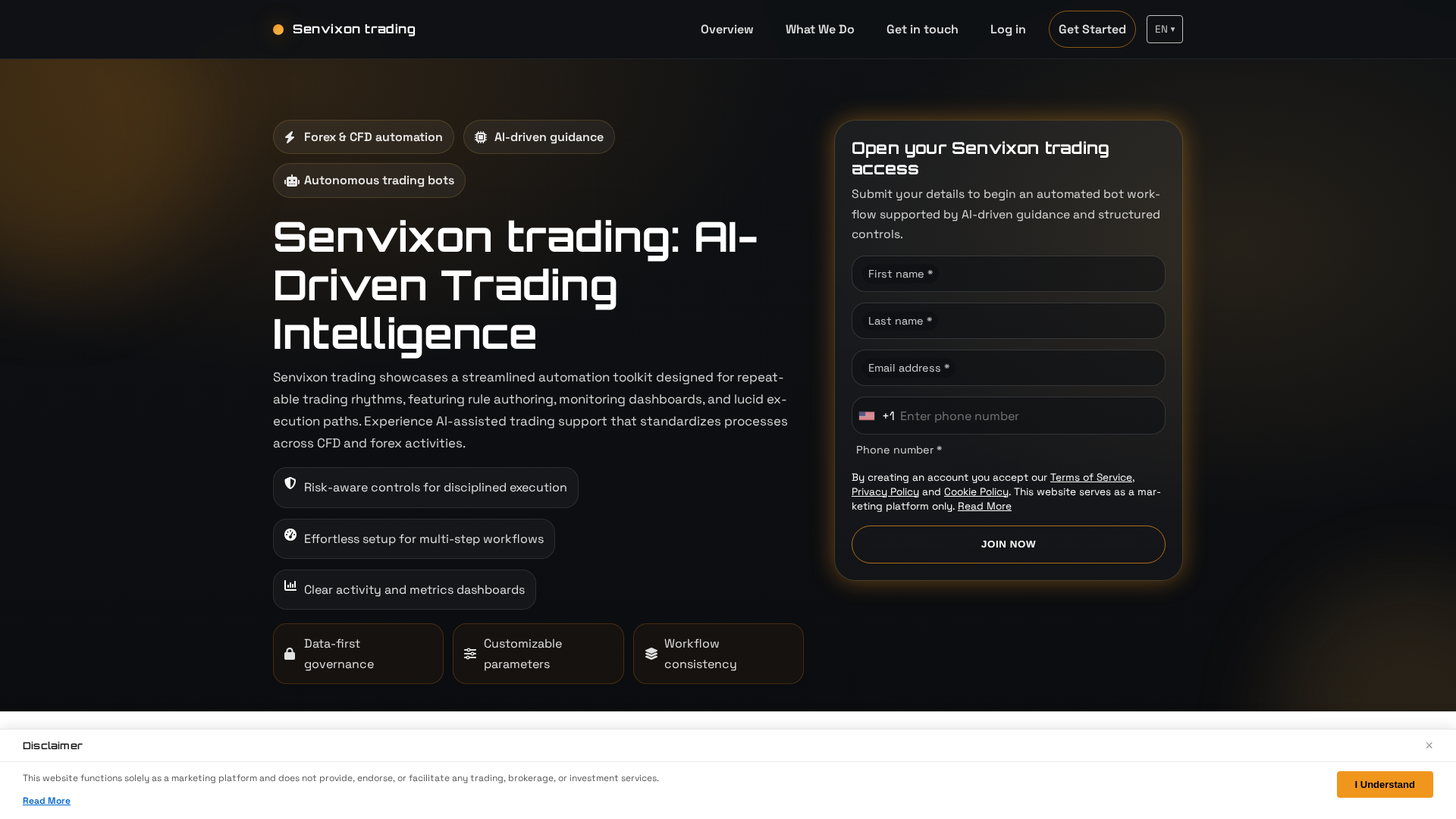 Screenshot of senvixontrading.shop