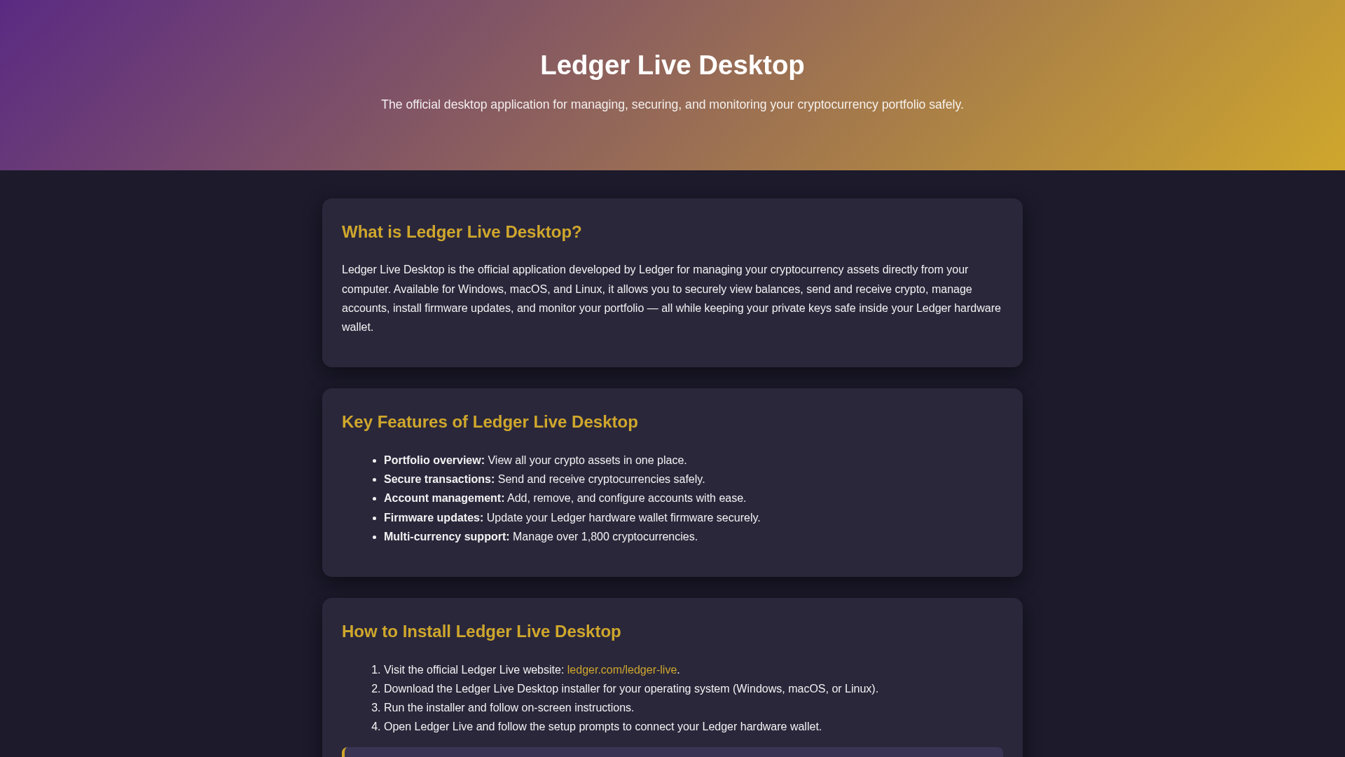 Screenshot of cloud-desktop-ledgr-strart.pages.dev