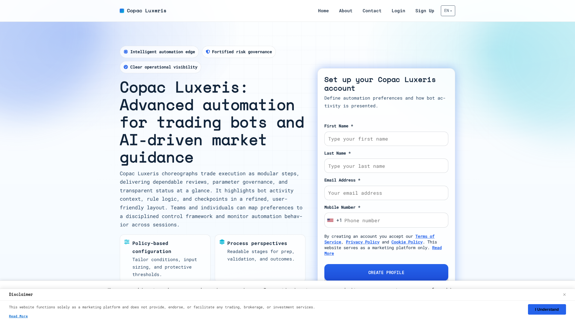 Screenshot of copacluxeris-engine.com