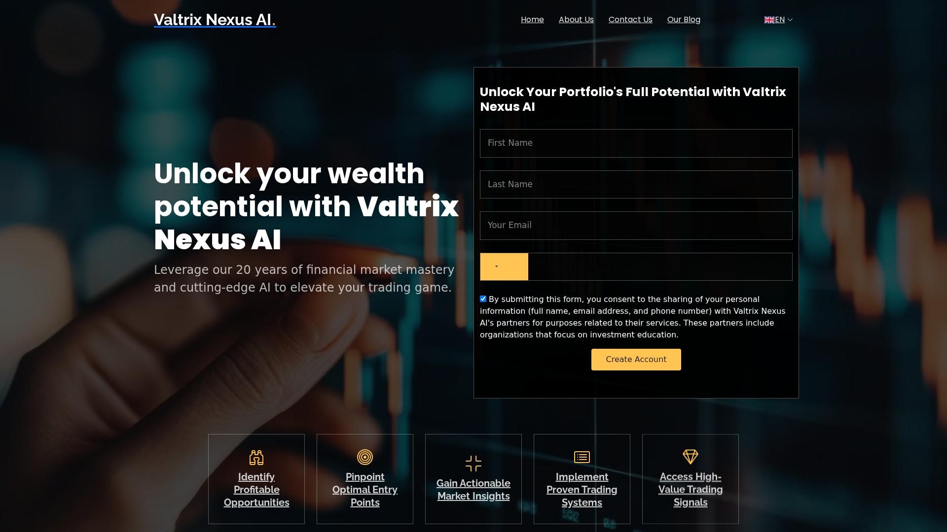 Screenshot of valtrix-nexusai.nl