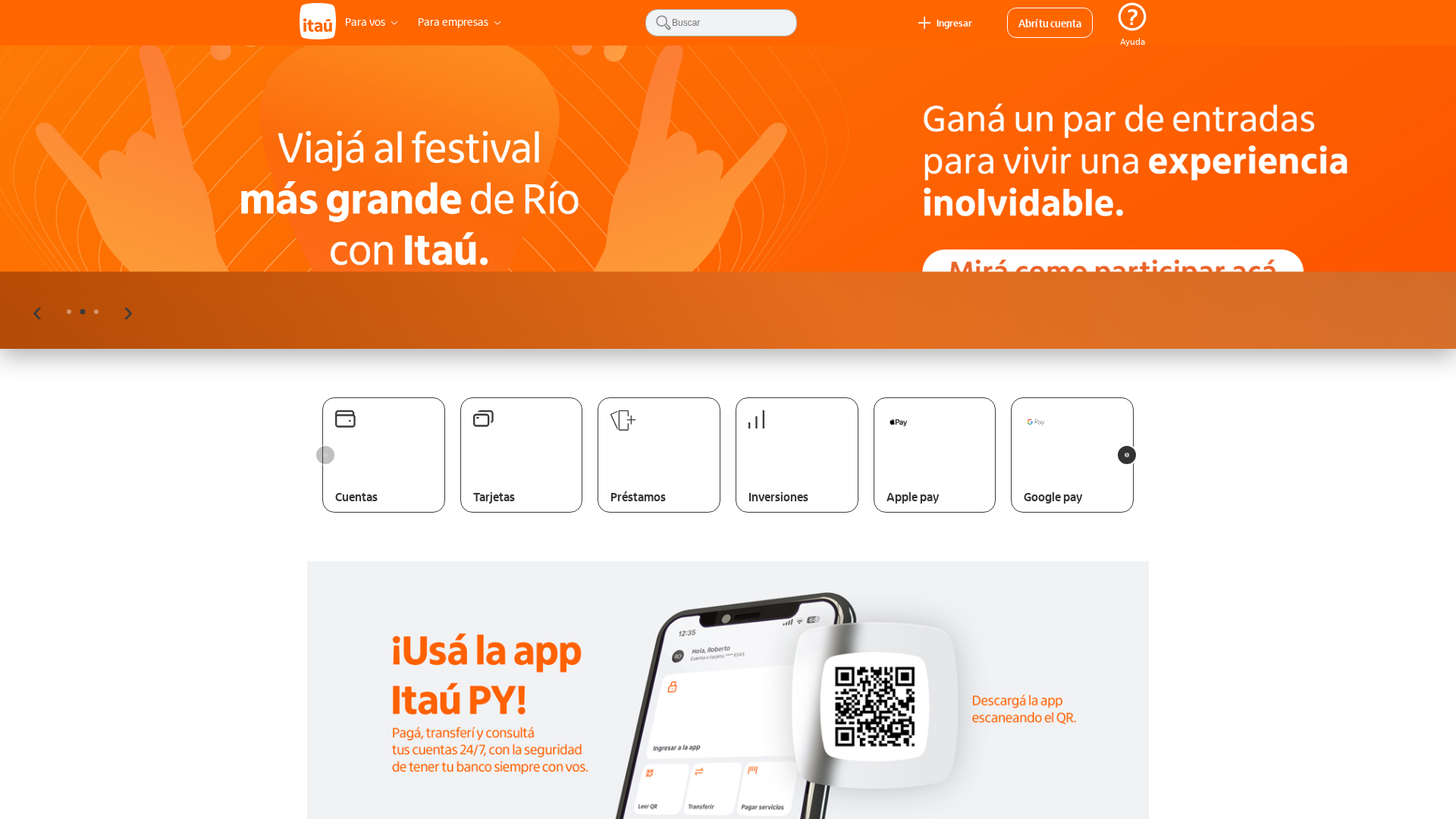 Screenshot of www.itauclientes.vercel.app