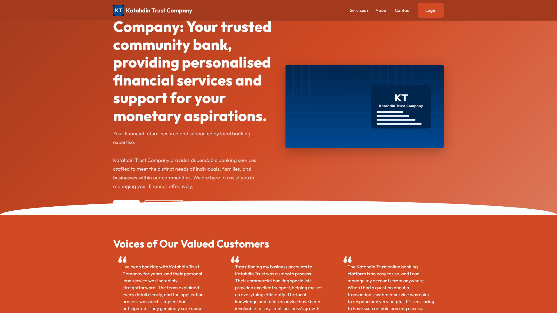 Screenshot of katahdintrustcu.co.com