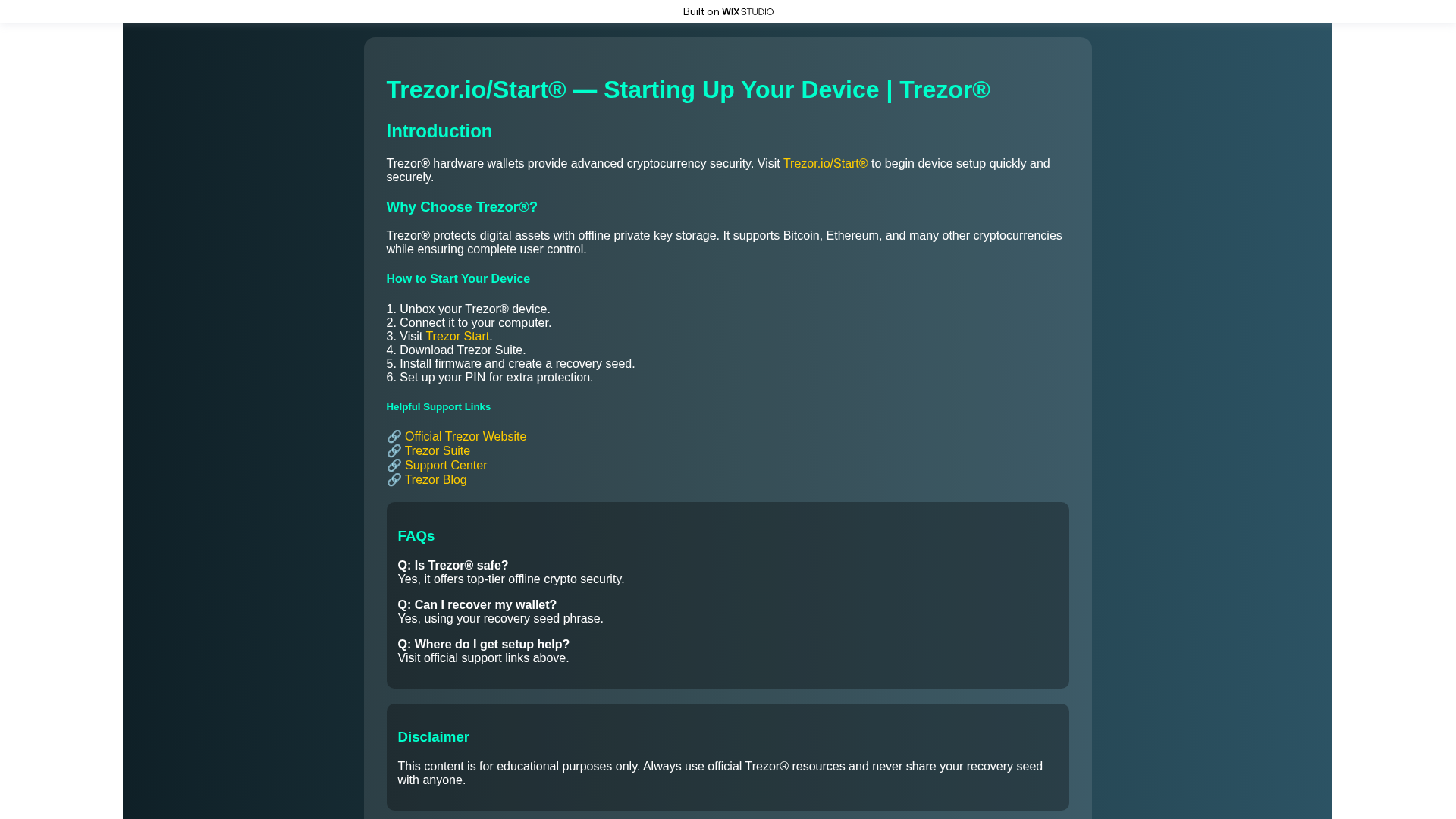 Screenshot of ioapps-starts-treor.wixstudio.com