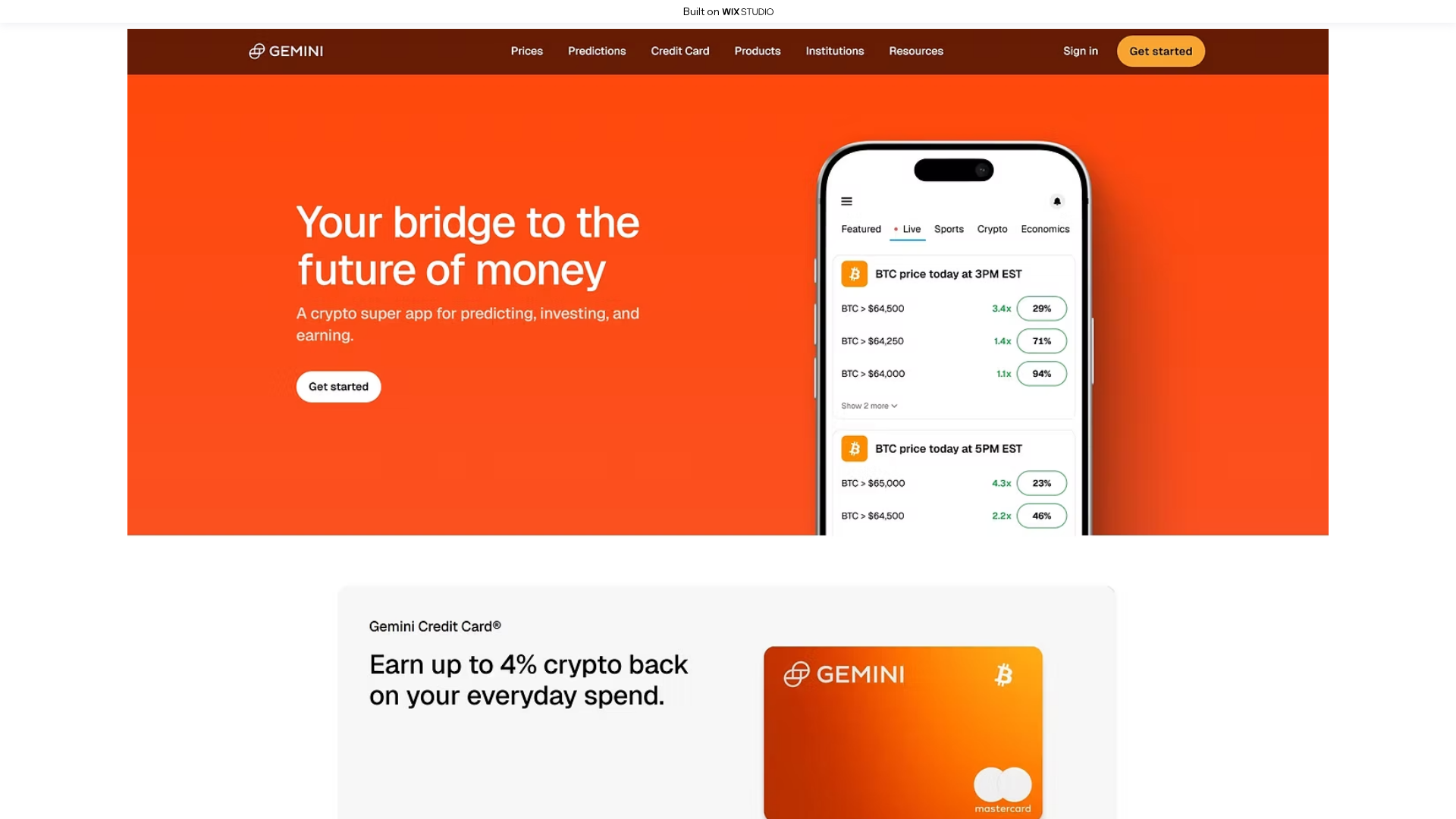Screenshot of corporation-gemini.wixstudio.com