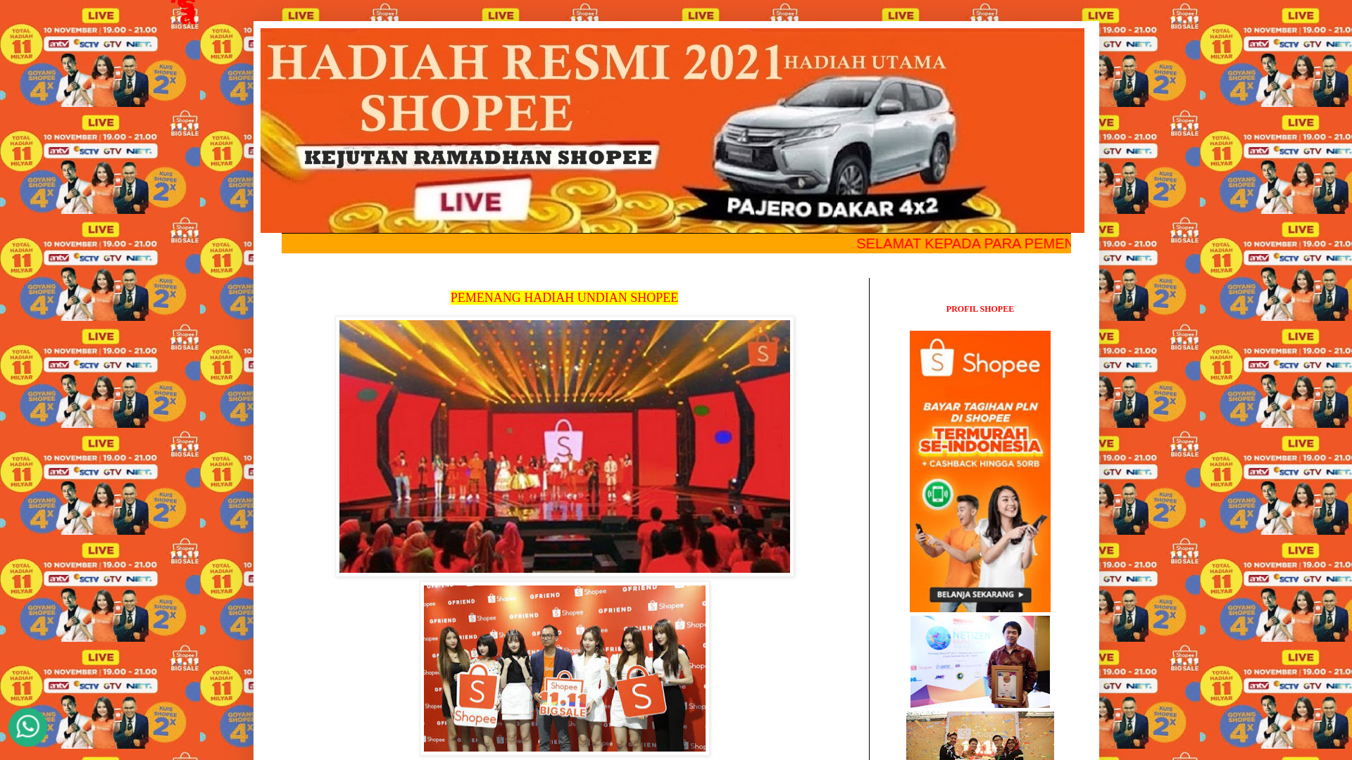 Screenshot of kejutanshopee289.blogspot.com