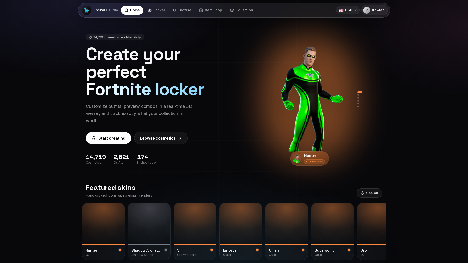 Screenshot of fortnitelocker.lol