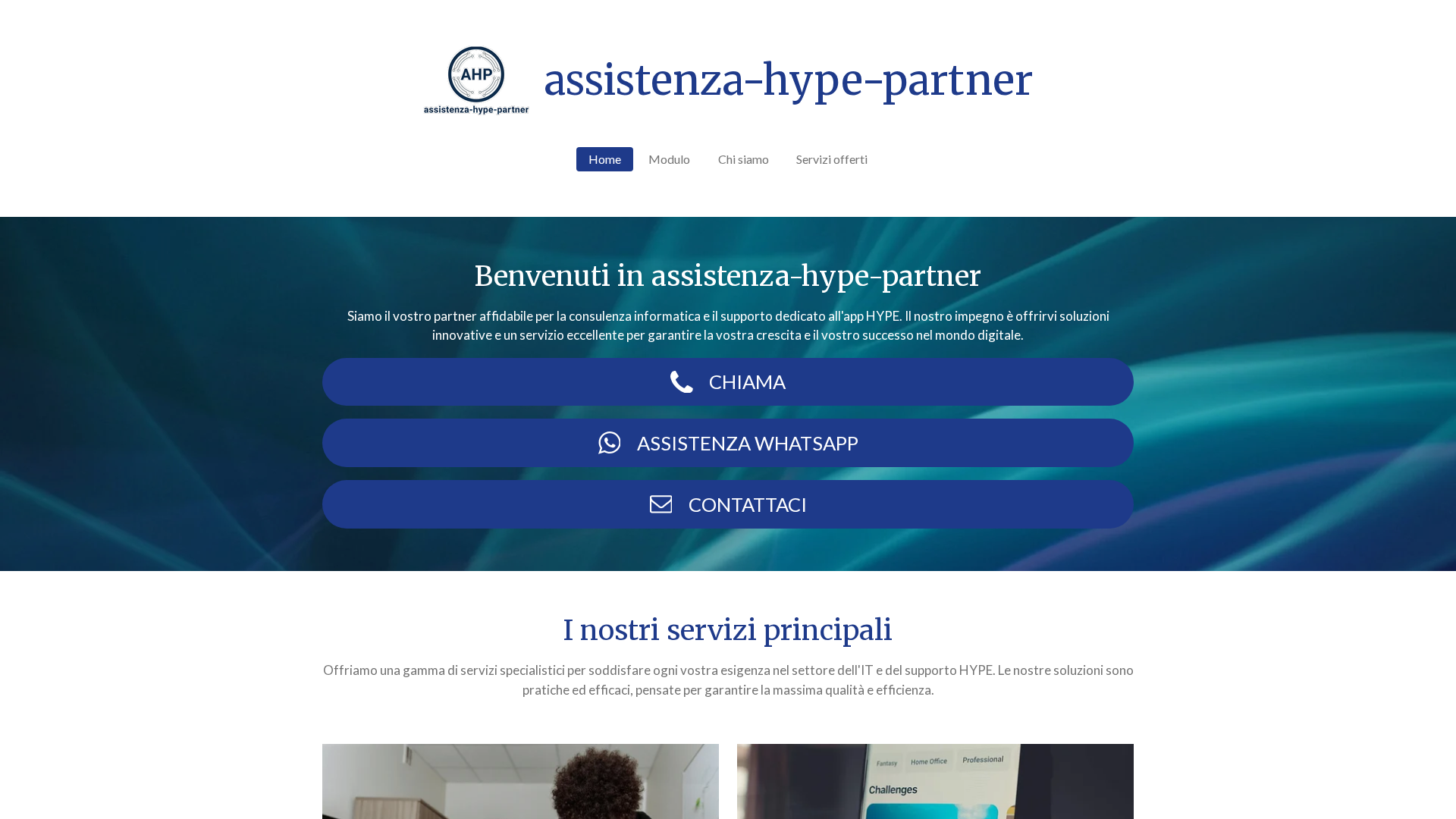 Screenshot of www.assistenza-hype-partner.com