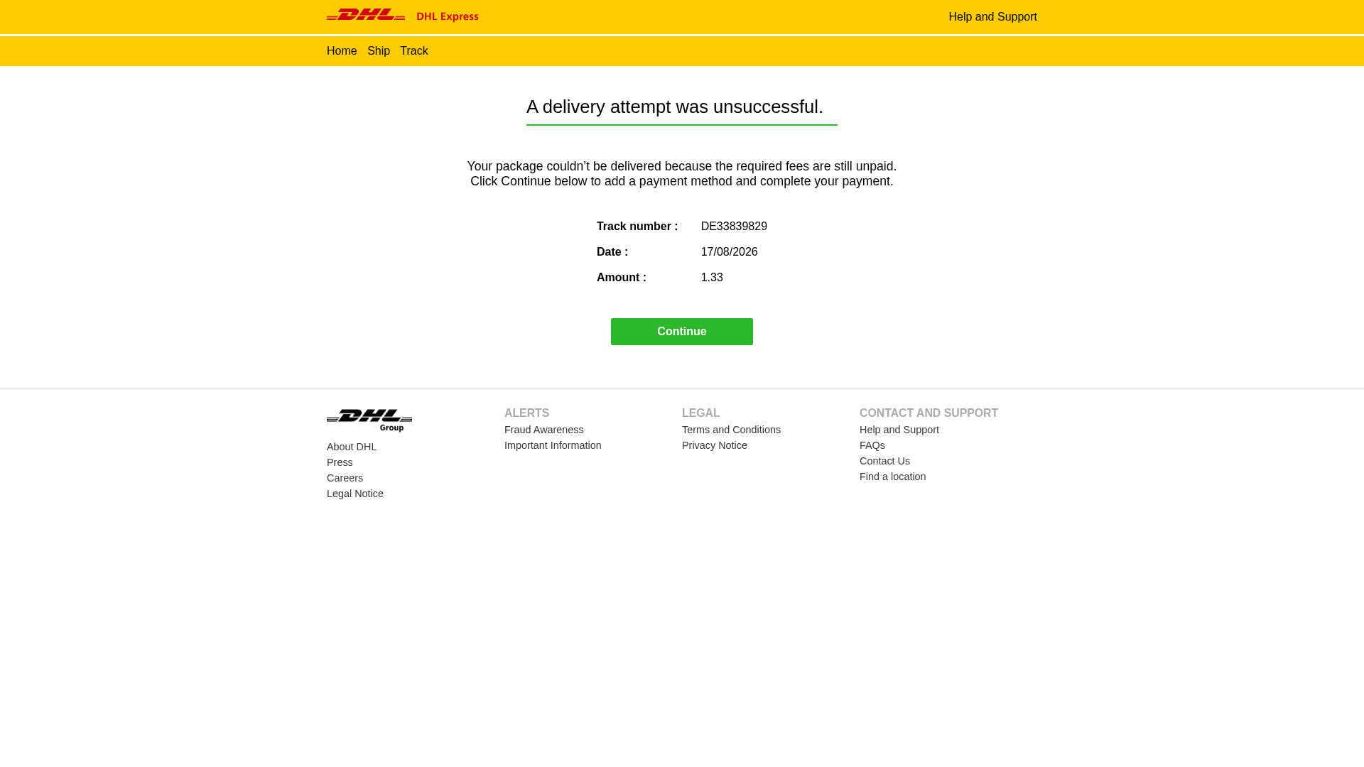 Screenshot of tracking-security.com