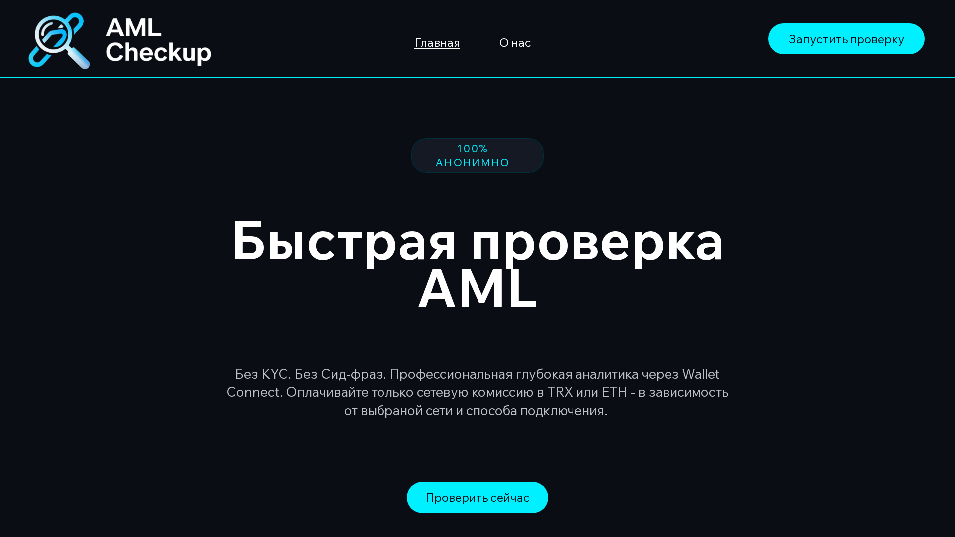 Screenshot of amlcheckup.net